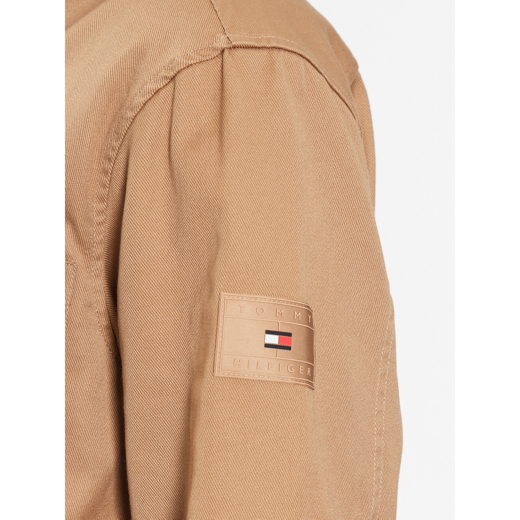 Tommy Hilfiger Дънково яке Solid MW0MW31773 Кафяв Regular Fit - Pepit.bg