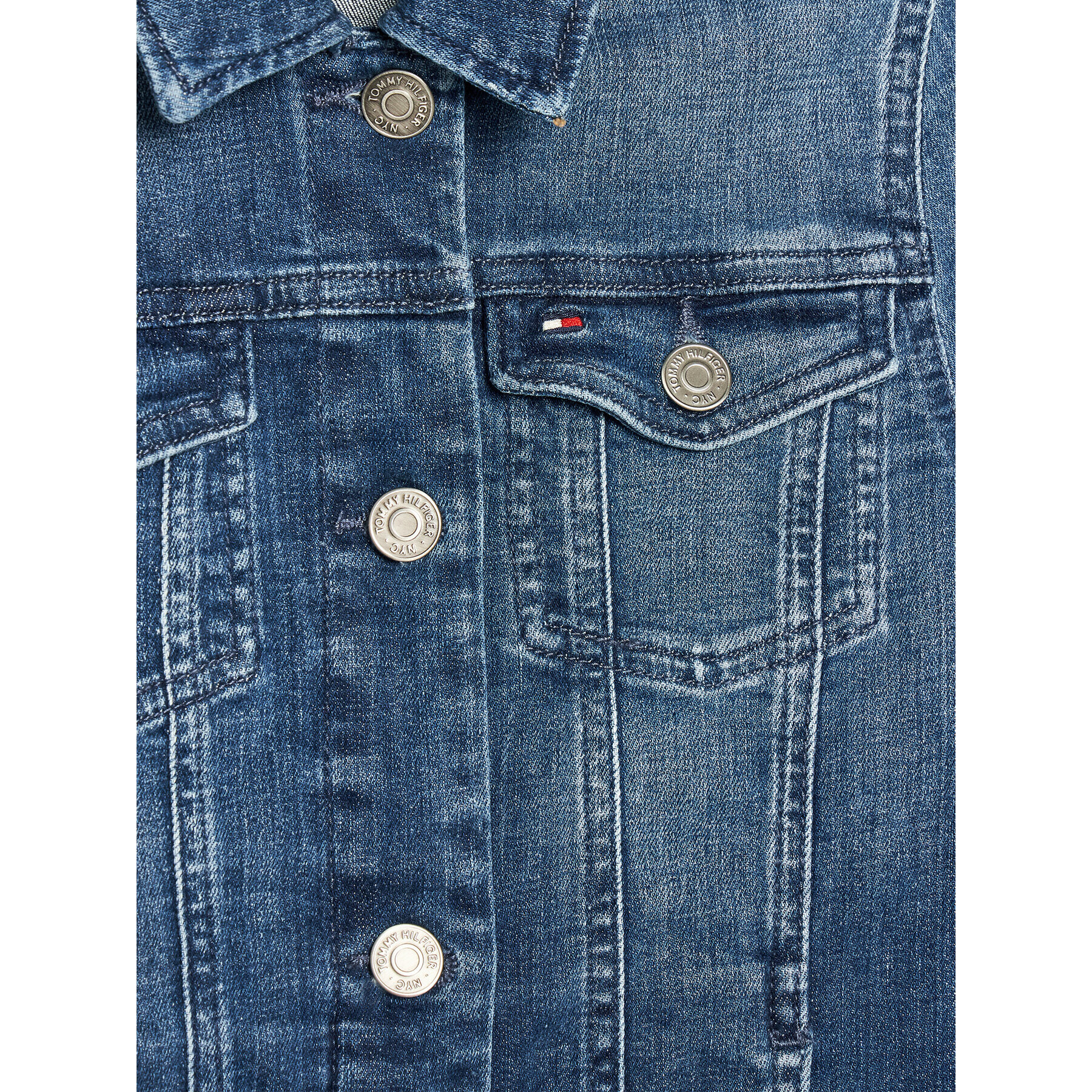 Tommy Hilfiger Дънково яке Basic Denim KG0KG06359 D Син Regular Fit - Pepit.bg