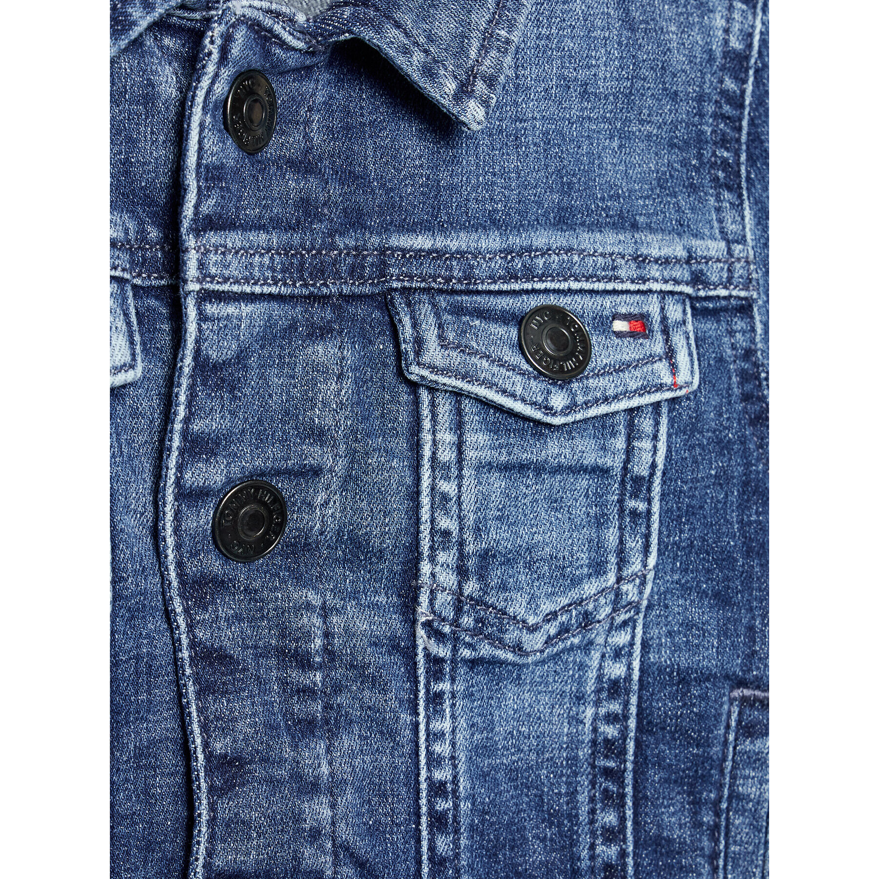Tommy Hilfiger Дънково яке Trucker KB0KB07422 Син Regular Fit - Pepit.bg