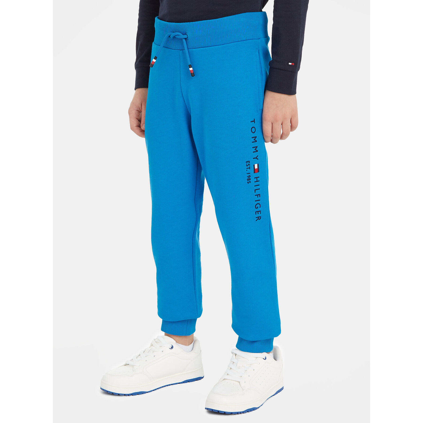 Tommy Hilfiger Долнище анцуг Essential KS0KS00207 M Син Regular Fit - Pepit.bg