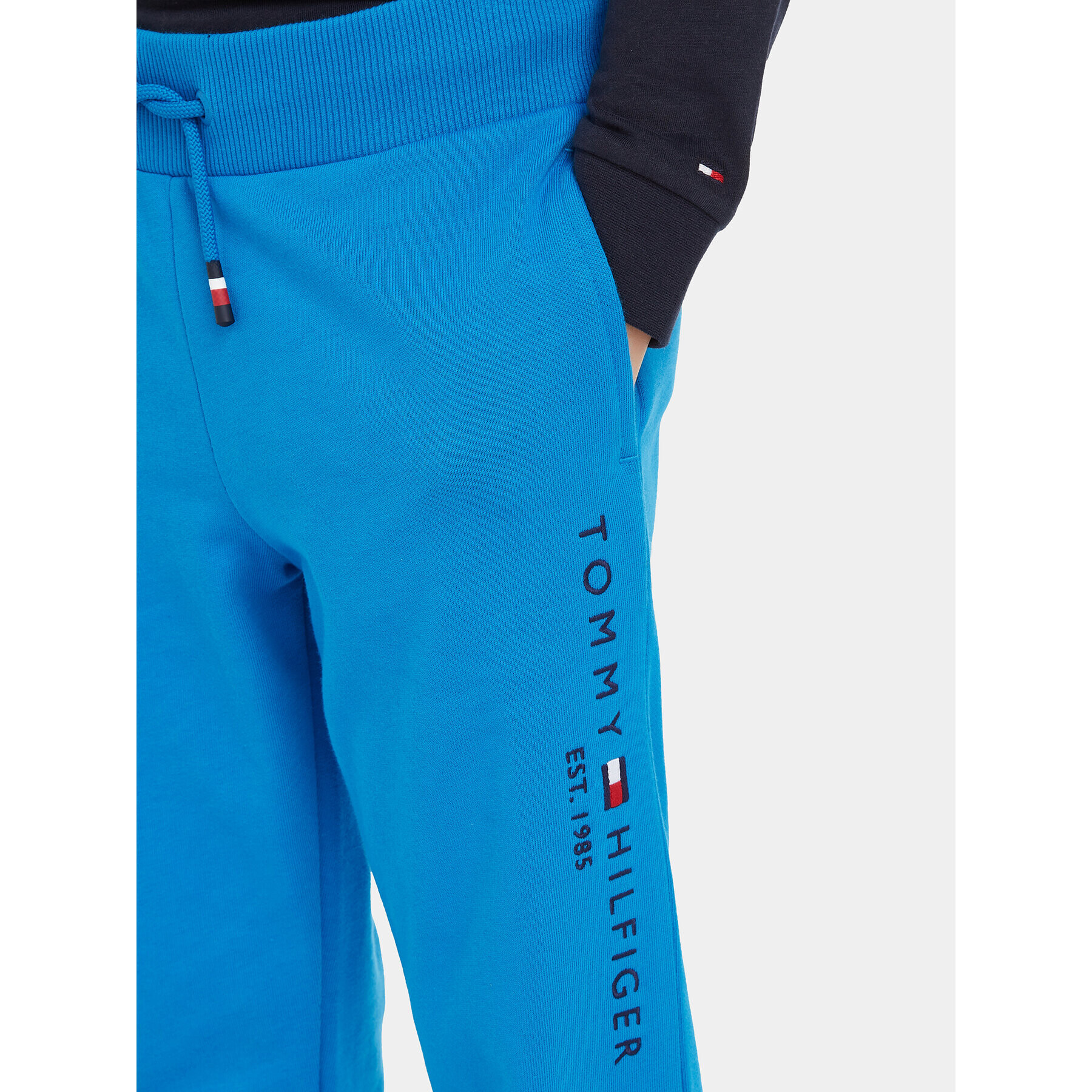 Tommy Hilfiger Долнище анцуг Essential KS0KS00207 M Син Regular Fit - Pepit.bg
