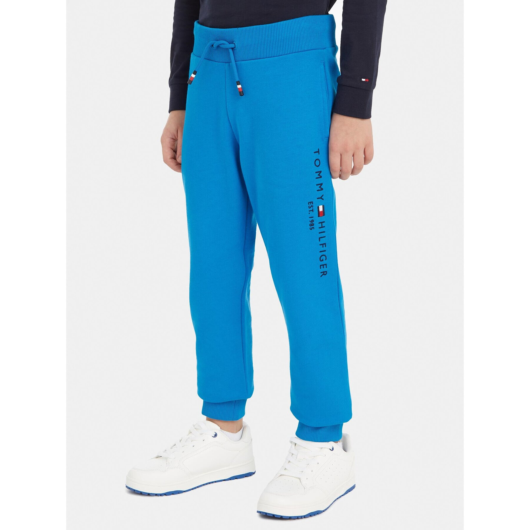 Tommy Hilfiger Долнище анцуг Essential KS0KS00207 S Син Regular Fit - Pepit.bg