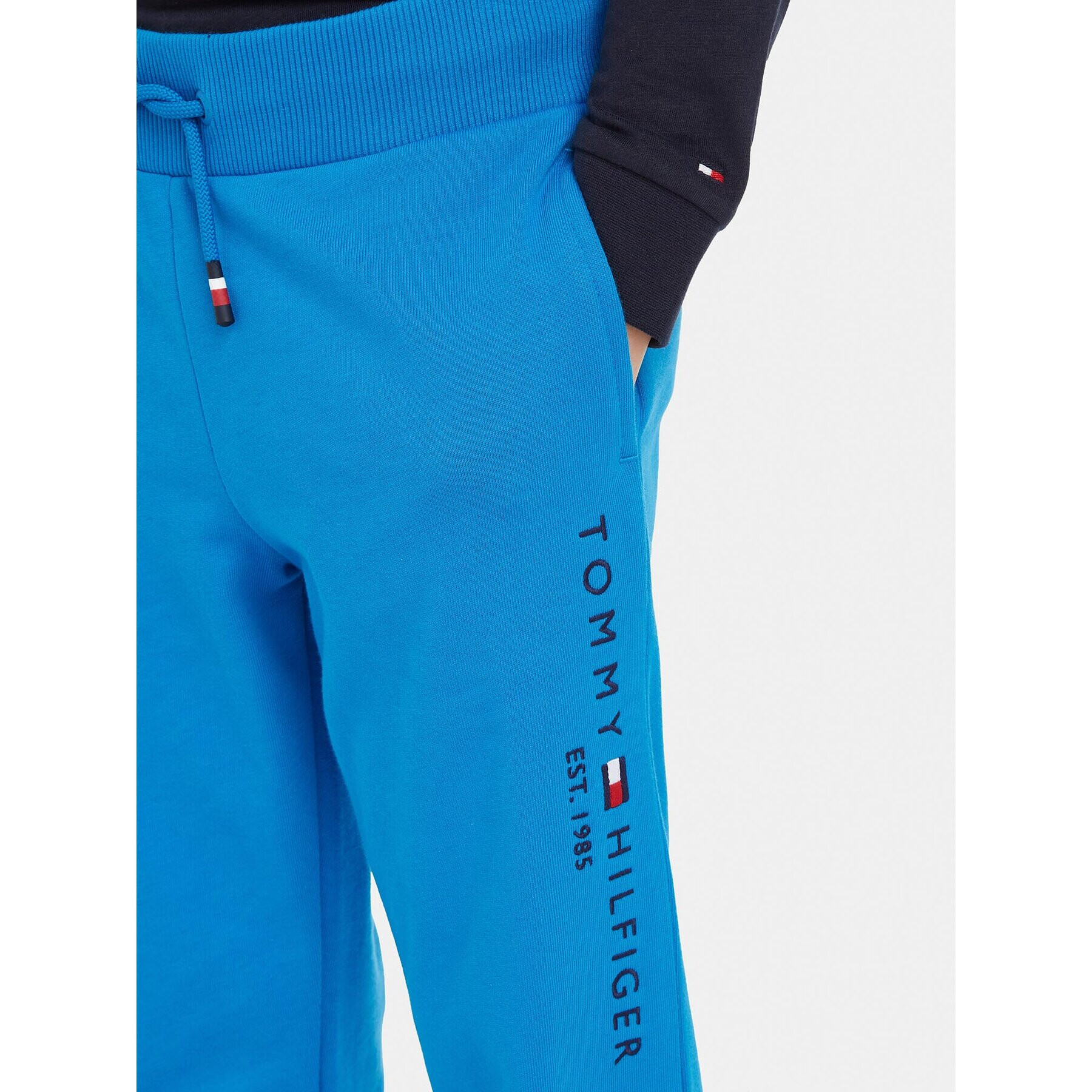 Tommy Hilfiger Долнище анцуг Essential KS0KS00207 S Син Regular Fit - Pepit.bg