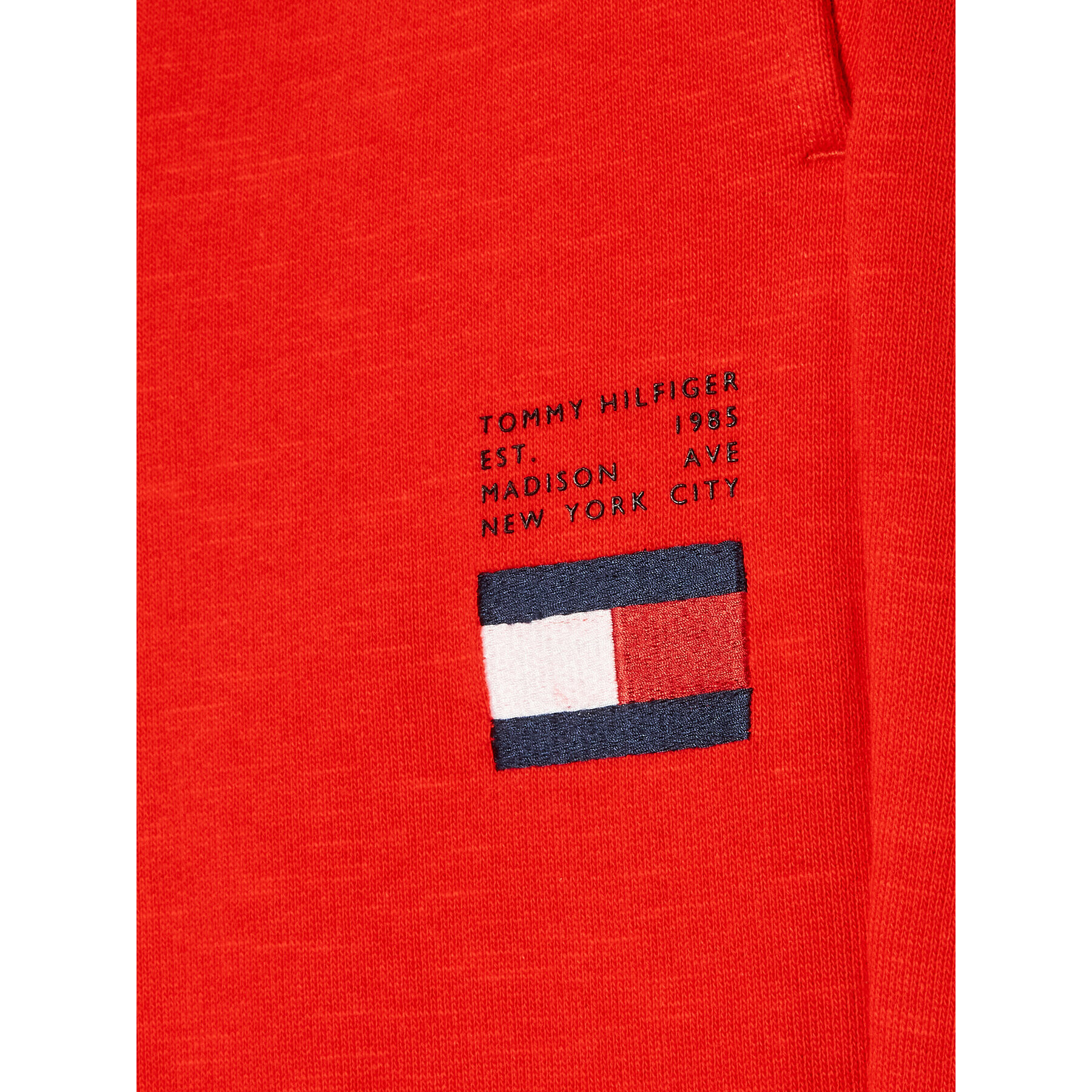 Tommy Hilfiger Долнище анцуг Flag KB0KB07978 M Червен Regular Fit - Pepit.bg