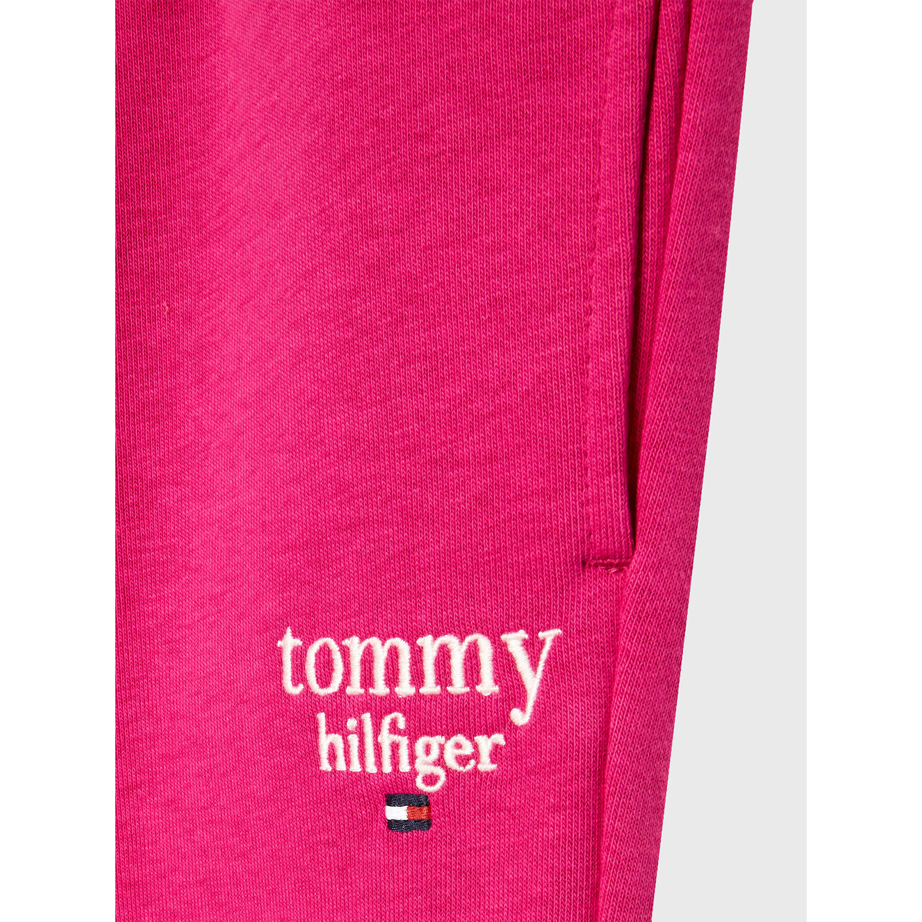 Tommy Hilfiger Долнище анцуг Graphic KG0KG06866 M Розов Tapered Fit - Pepit.bg