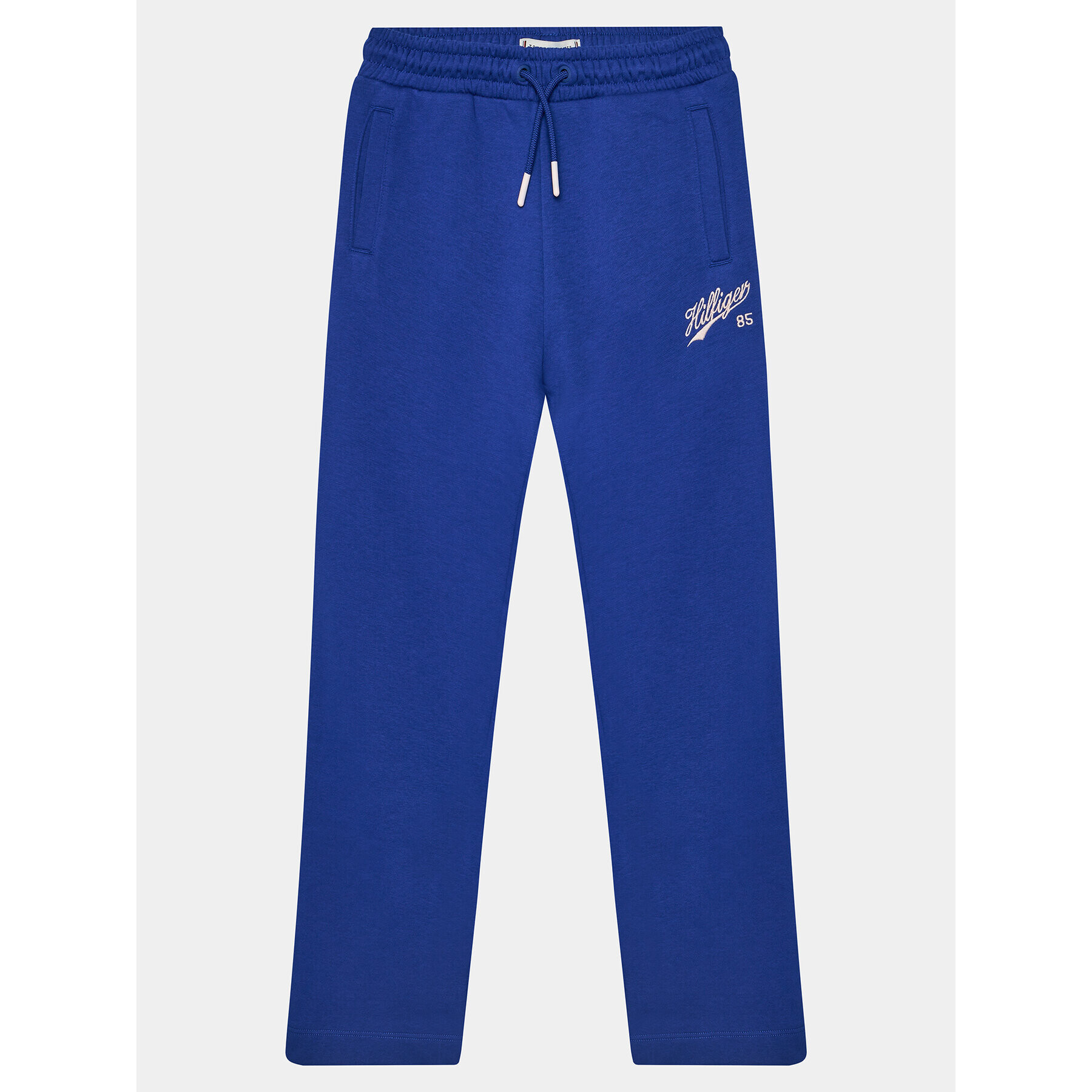 Tommy Hilfiger Долнище анцуг Hilfiger Script Wide Sweatpant KG0KG07751 Син Regular Fit - Pepit.bg