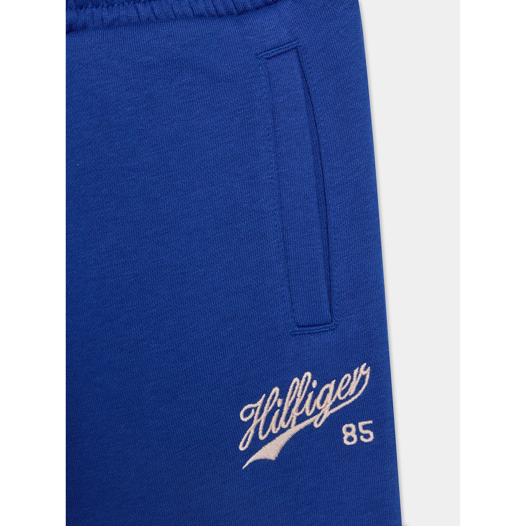 Tommy Hilfiger Долнище анцуг Hilfiger Script Wide Sweatpant KG0KG07751 Син Regular Fit - Pepit.bg