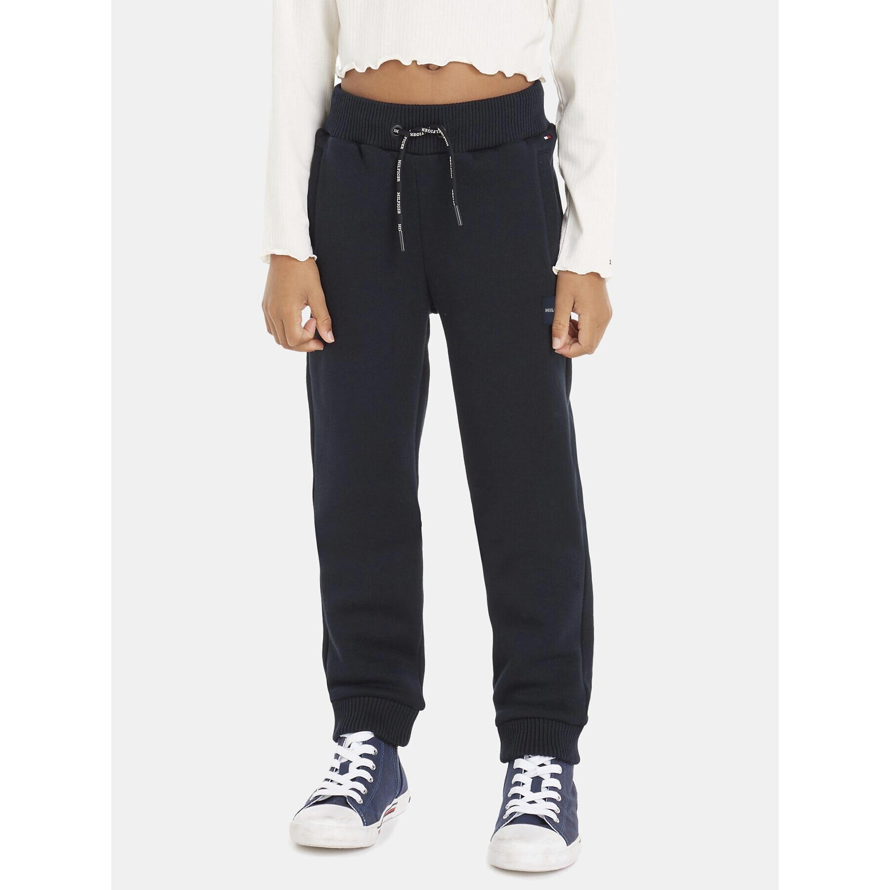 Tommy Hilfiger Долнище анцуг KB0KB08278 M Син Regular Fit - Pepit.bg