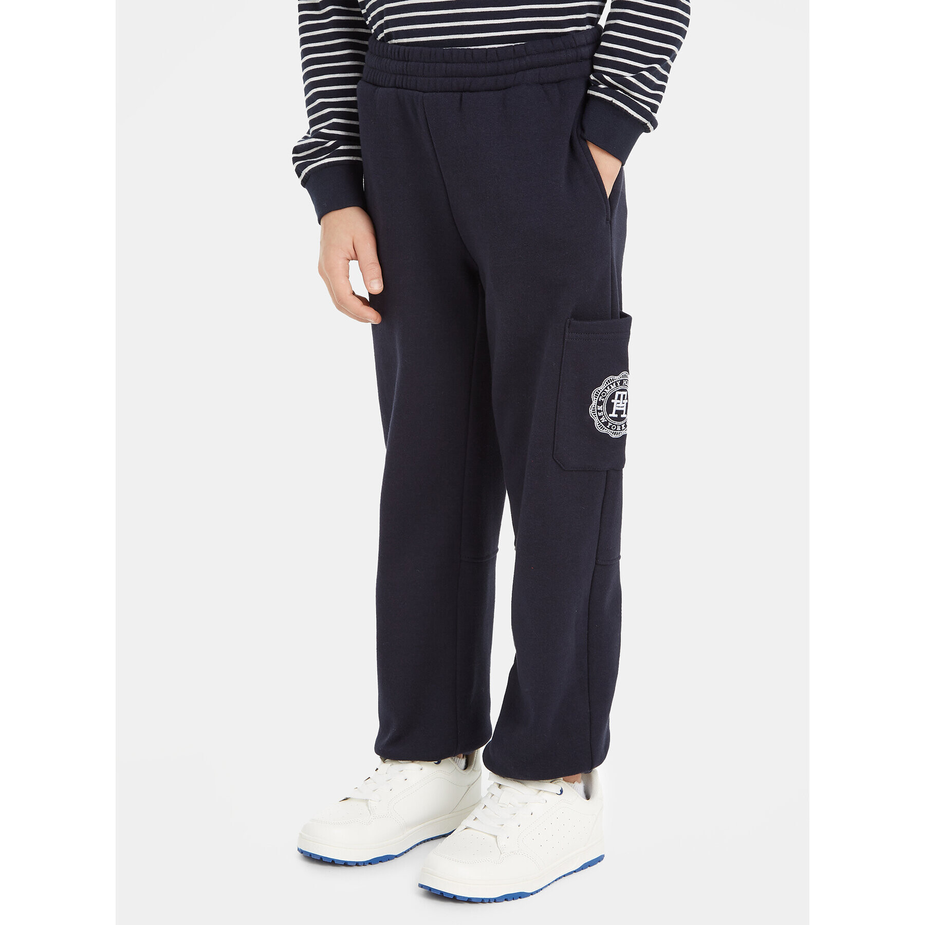 Tommy Hilfiger Долнище анцуг KB0KB08479 Тъмносин Regular Fit - Pepit.bg