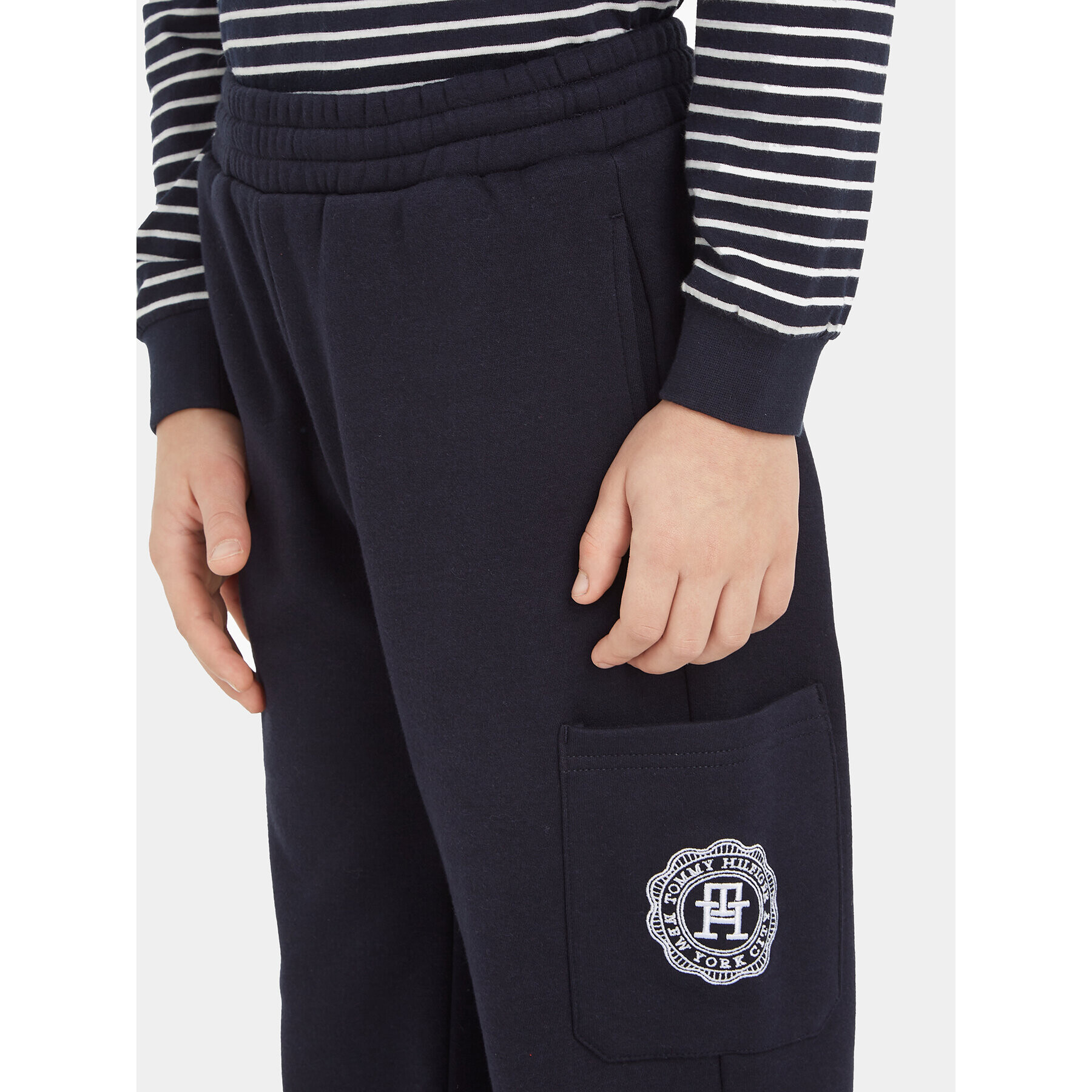 Tommy Hilfiger Долнище анцуг KB0KB08479 Тъмносин Regular Fit - Pepit.bg