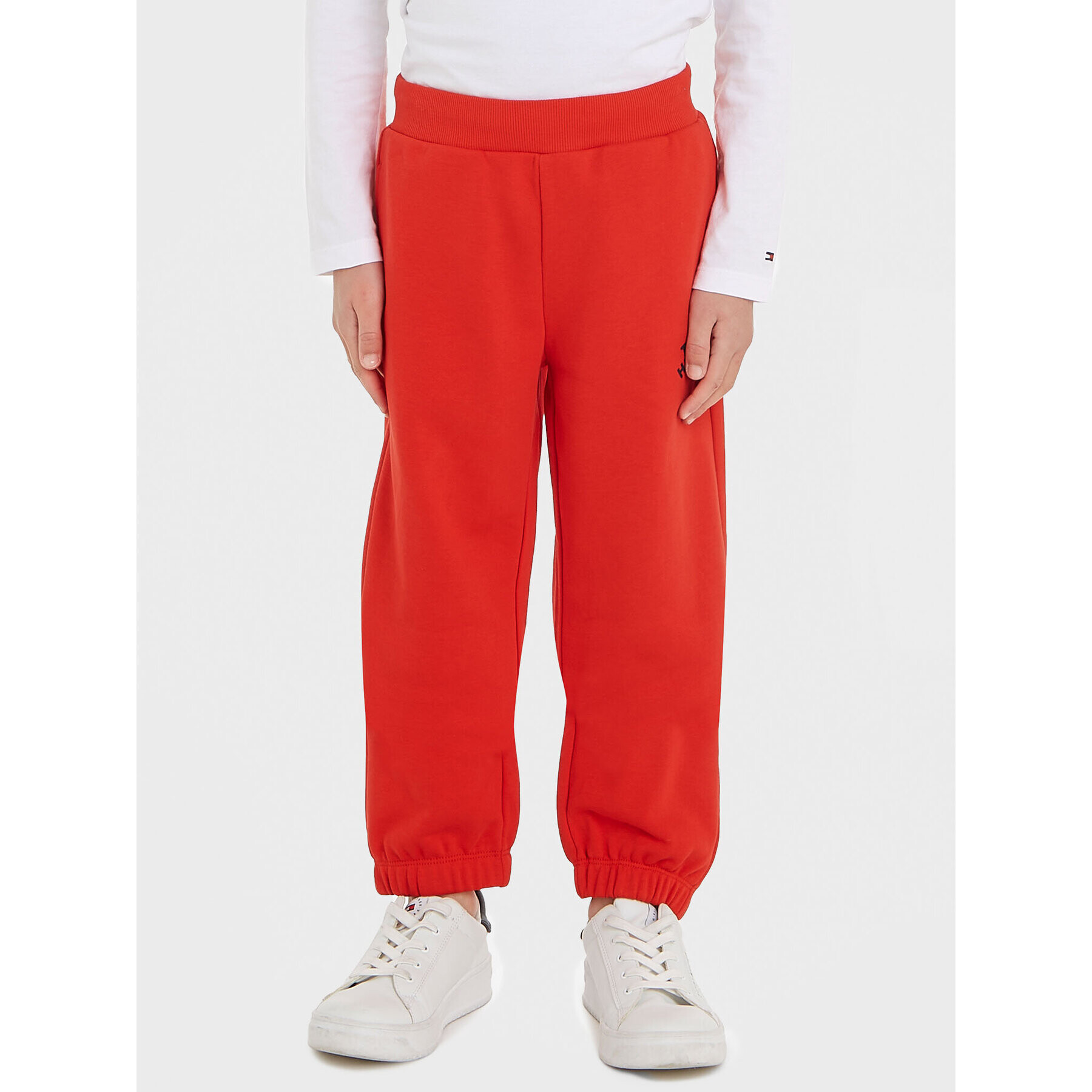 Tommy Hilfiger Долнище анцуг KB0KB08791 Червен Regular Fit - Pepit.bg