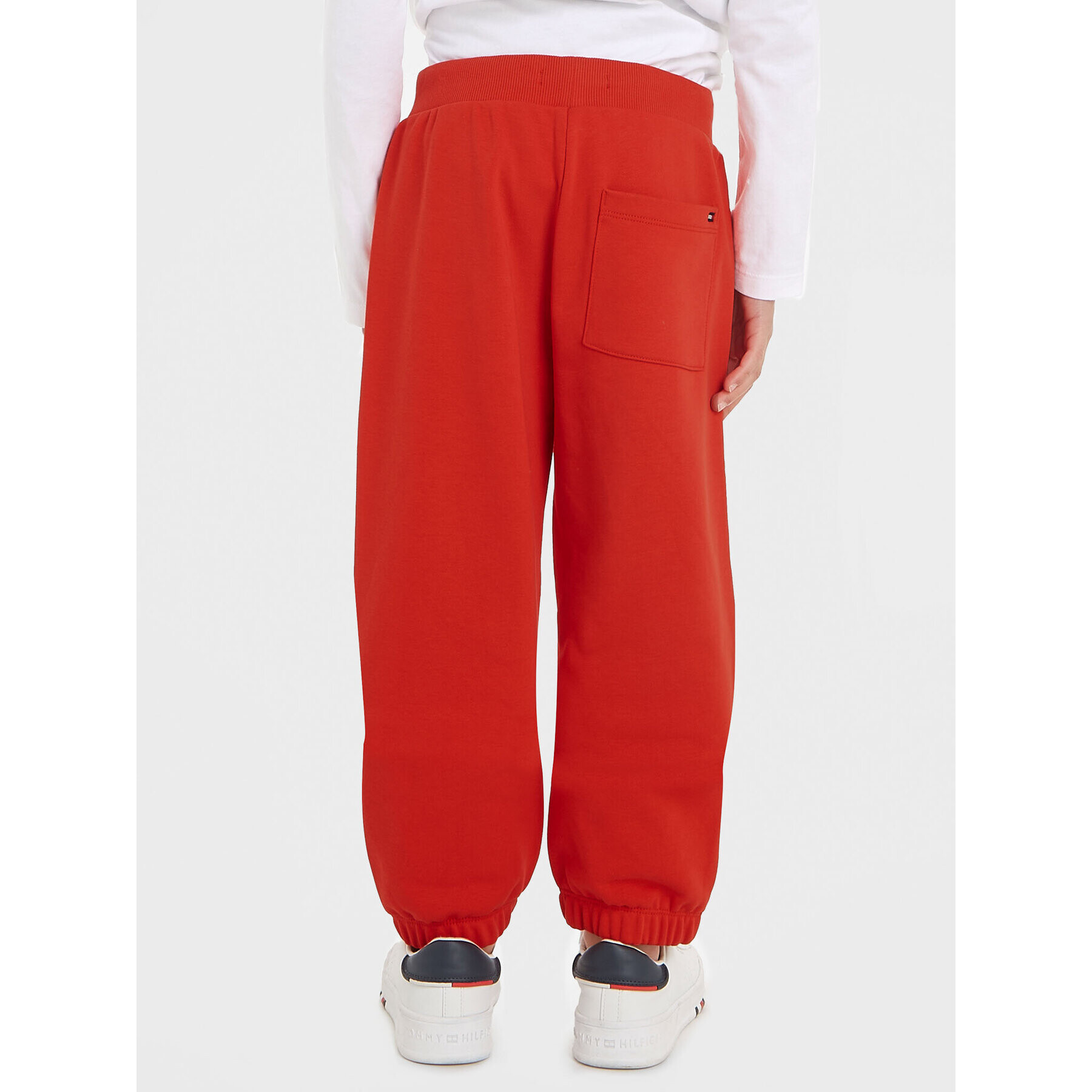 Tommy Hilfiger Долнище анцуг KB0KB08791 Червен Regular Fit - Pepit.bg