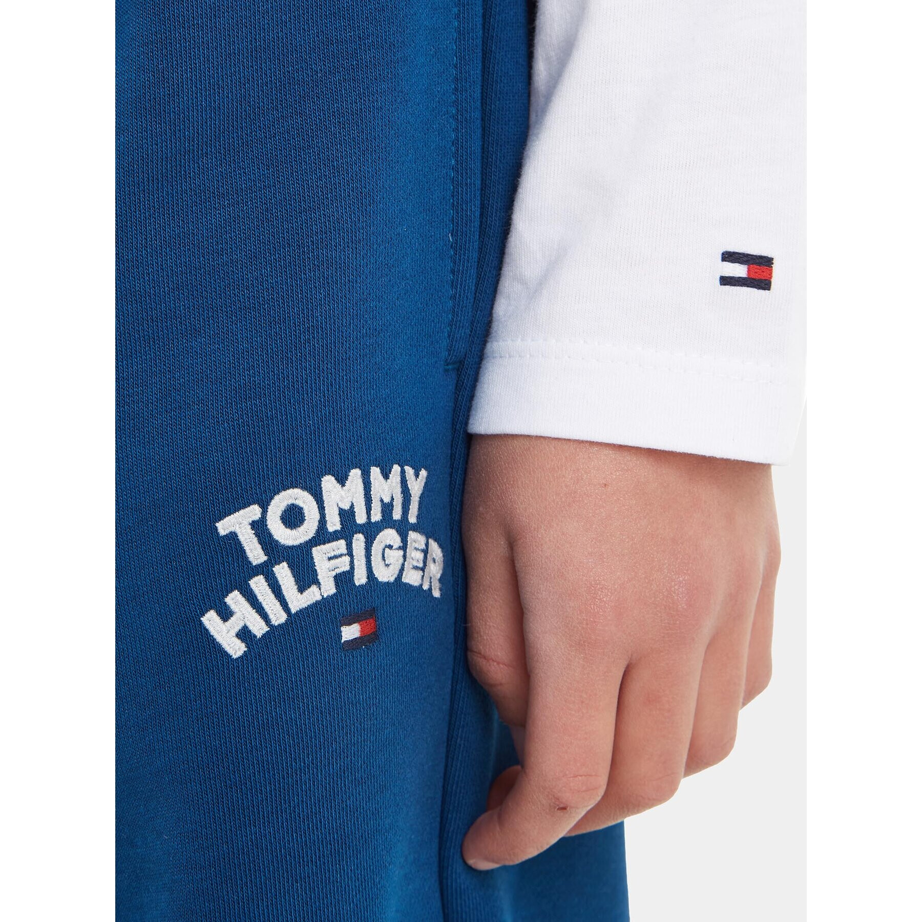 Tommy Hilfiger Долнище анцуг KB0KB08791 Син Regular Fit - Pepit.bg