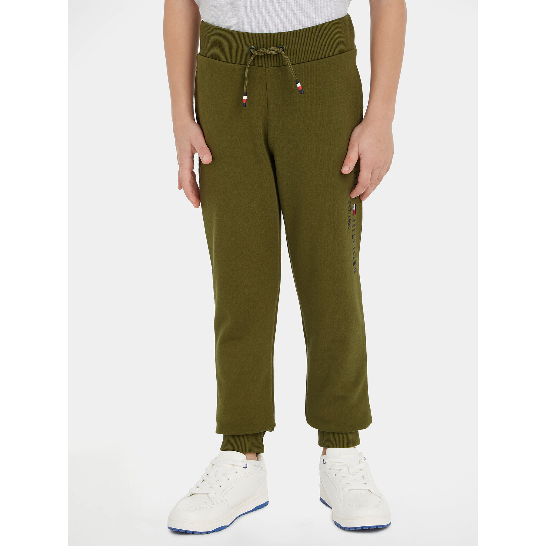 Tommy Hilfiger Долнище анцуг KS0KS00207 S Зелен Regular Fit - Pepit.bg