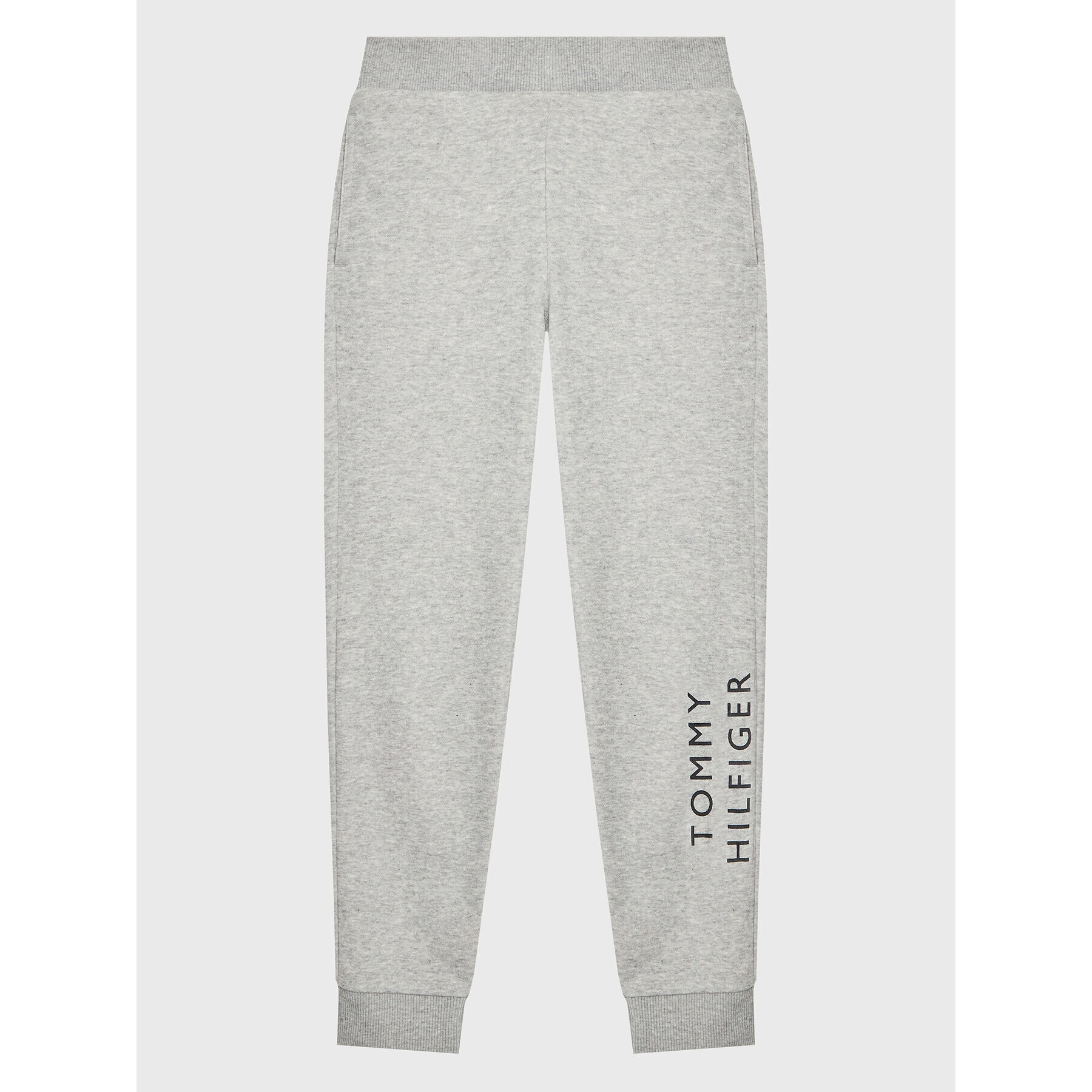 Tommy Hilfiger Долнище анцуг Logo KB0KB07982 M Сив Regular Fit - Pepit.bg