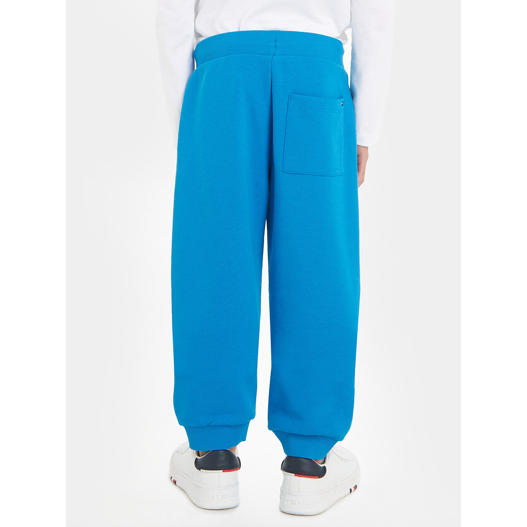 Tommy Hilfiger Долнище анцуг Logo KB0KB08650 Син Regular Fit - Pepit.bg