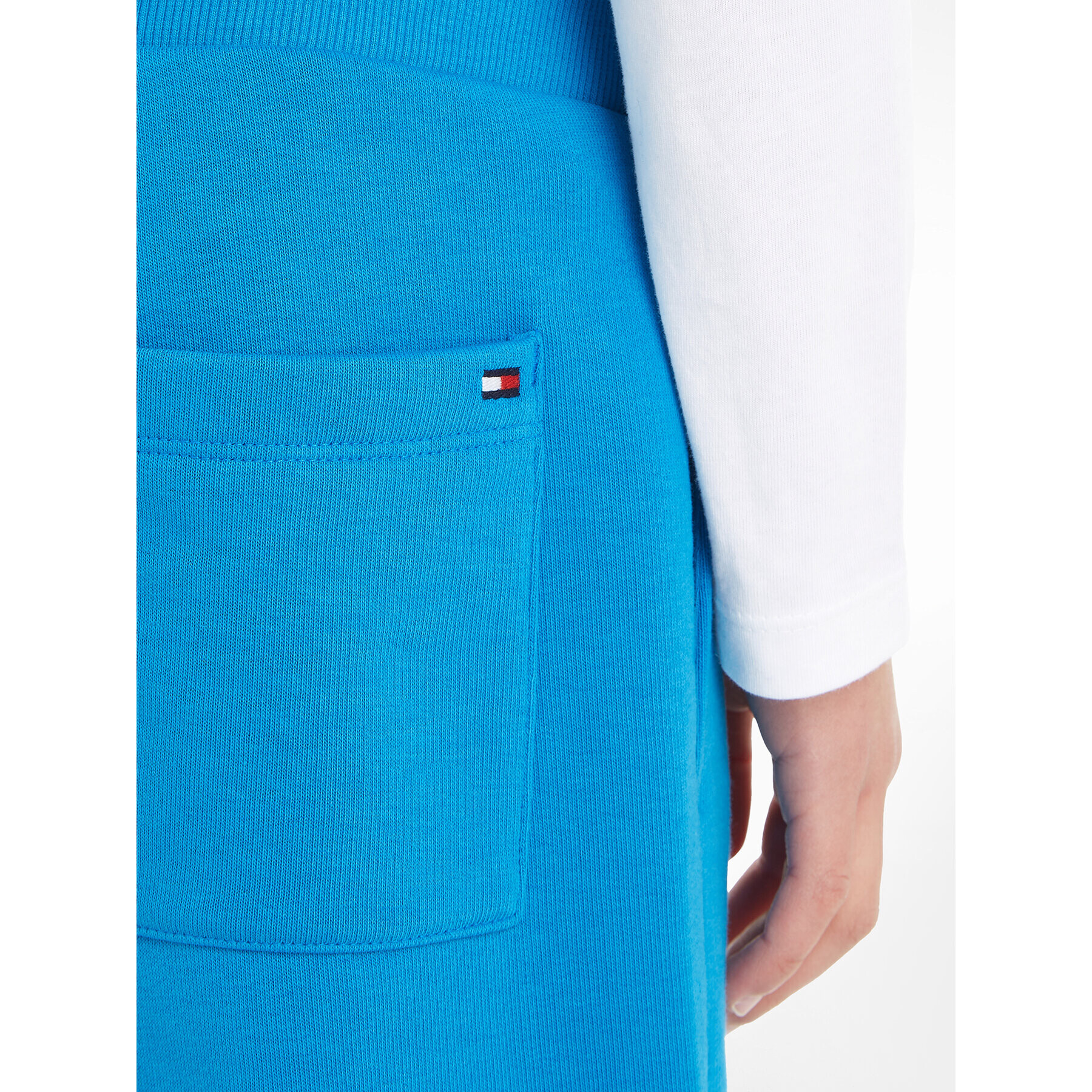Tommy Hilfiger Долнище анцуг Logo KB0KB08650 Син Regular Fit - Pepit.bg