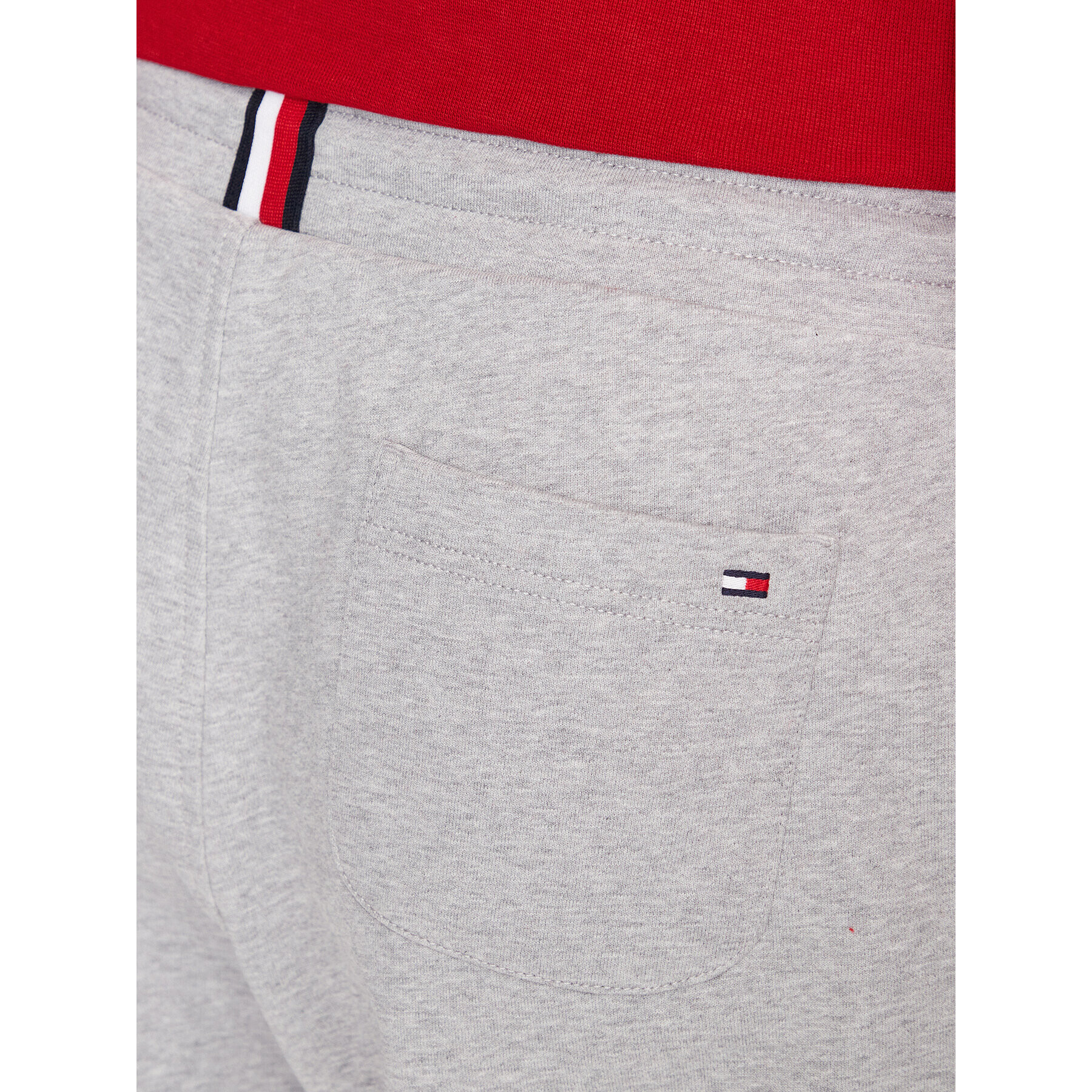 Tommy Hilfiger Долнище анцуг Logo MW0MW08388 Сив Regular Fit - Pepit.bg