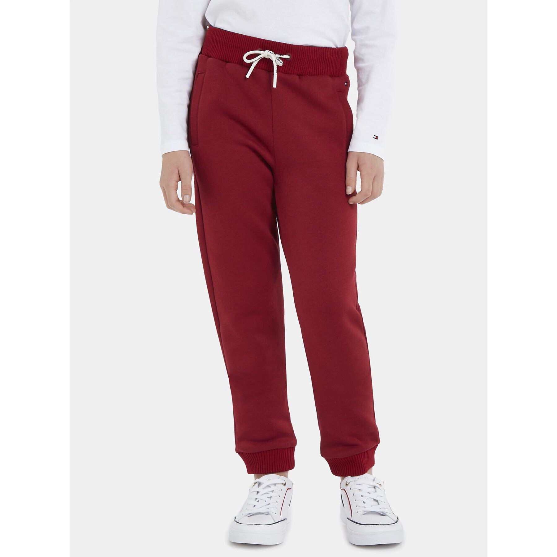 Tommy Hilfiger Долнище анцуг Monotype KB0KB08278 M Бордо Regular Fit - Pepit.bg