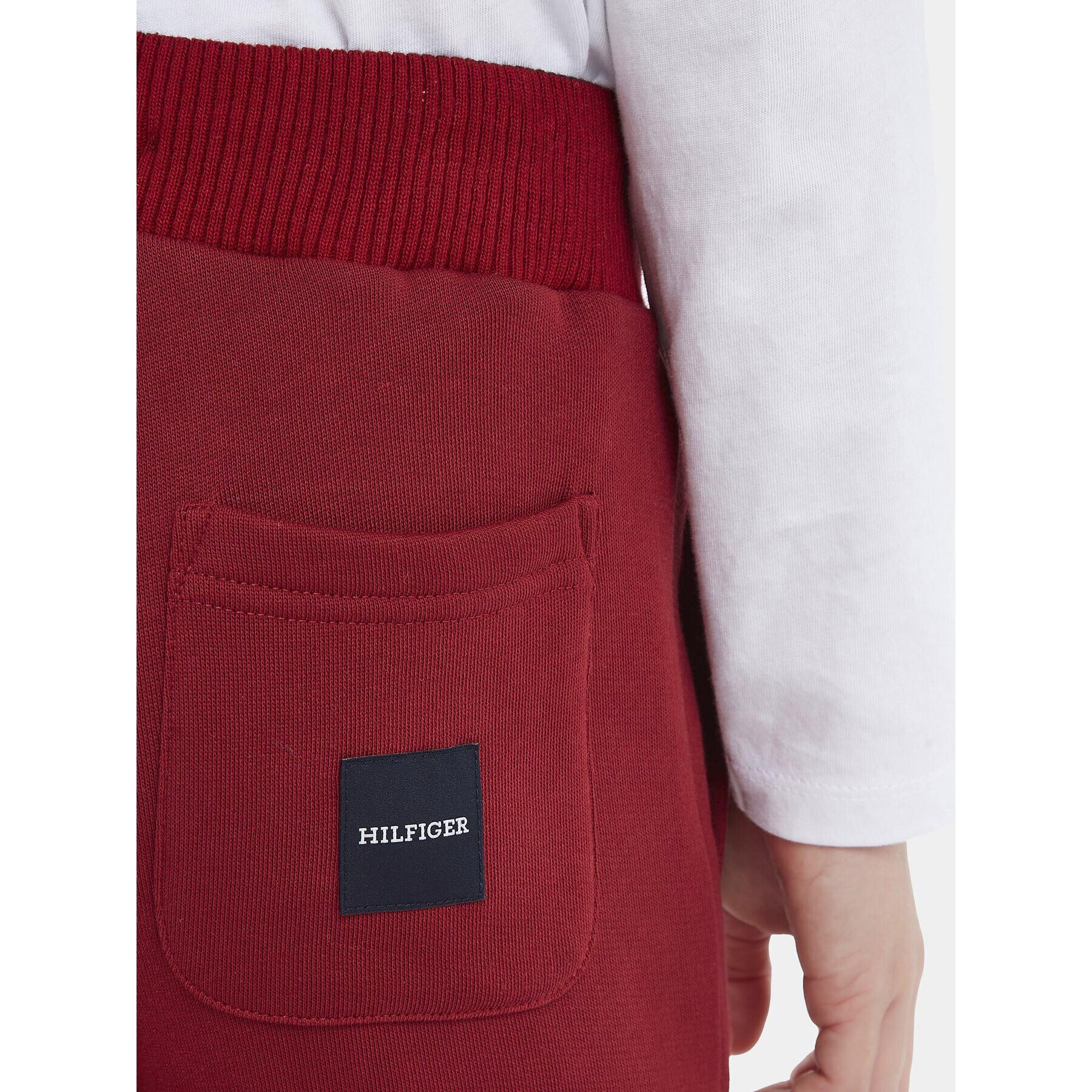 Tommy Hilfiger Долнище анцуг Monotype KB0KB08278 M Бордо Regular Fit - Pepit.bg