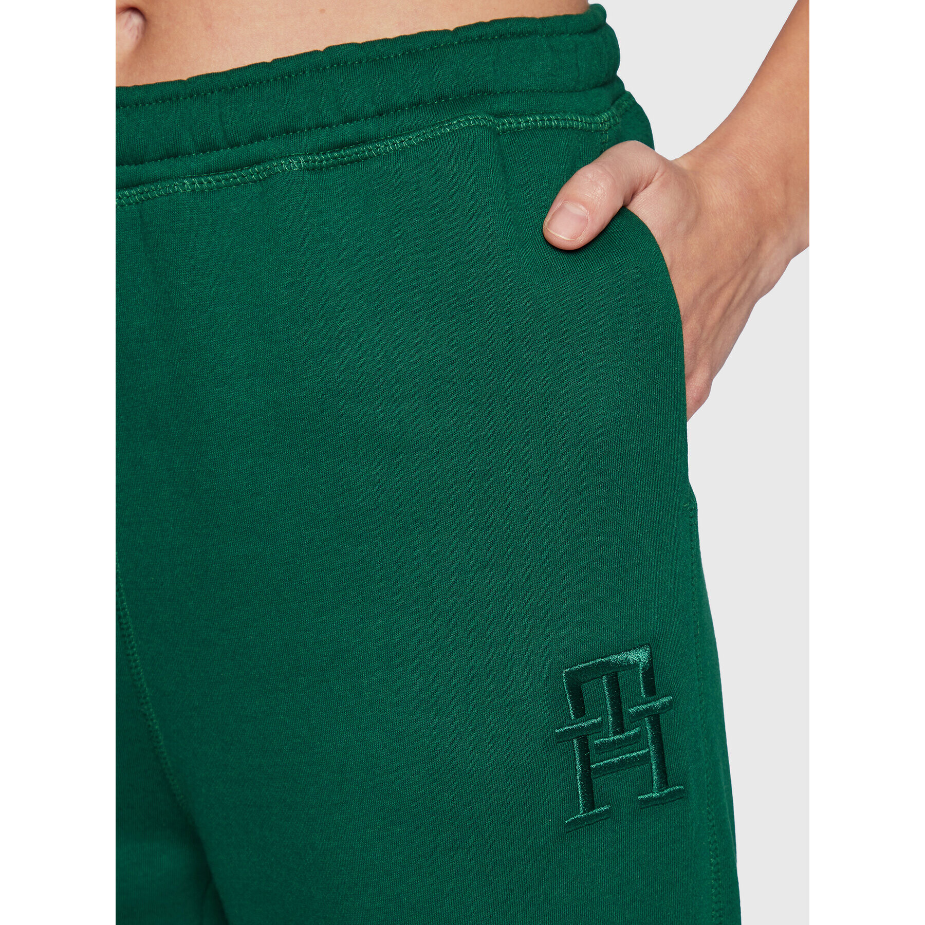 Tommy Hilfiger Долнище анцуг S10S101583 Зелен Relaxed Fit - Pepit.bg