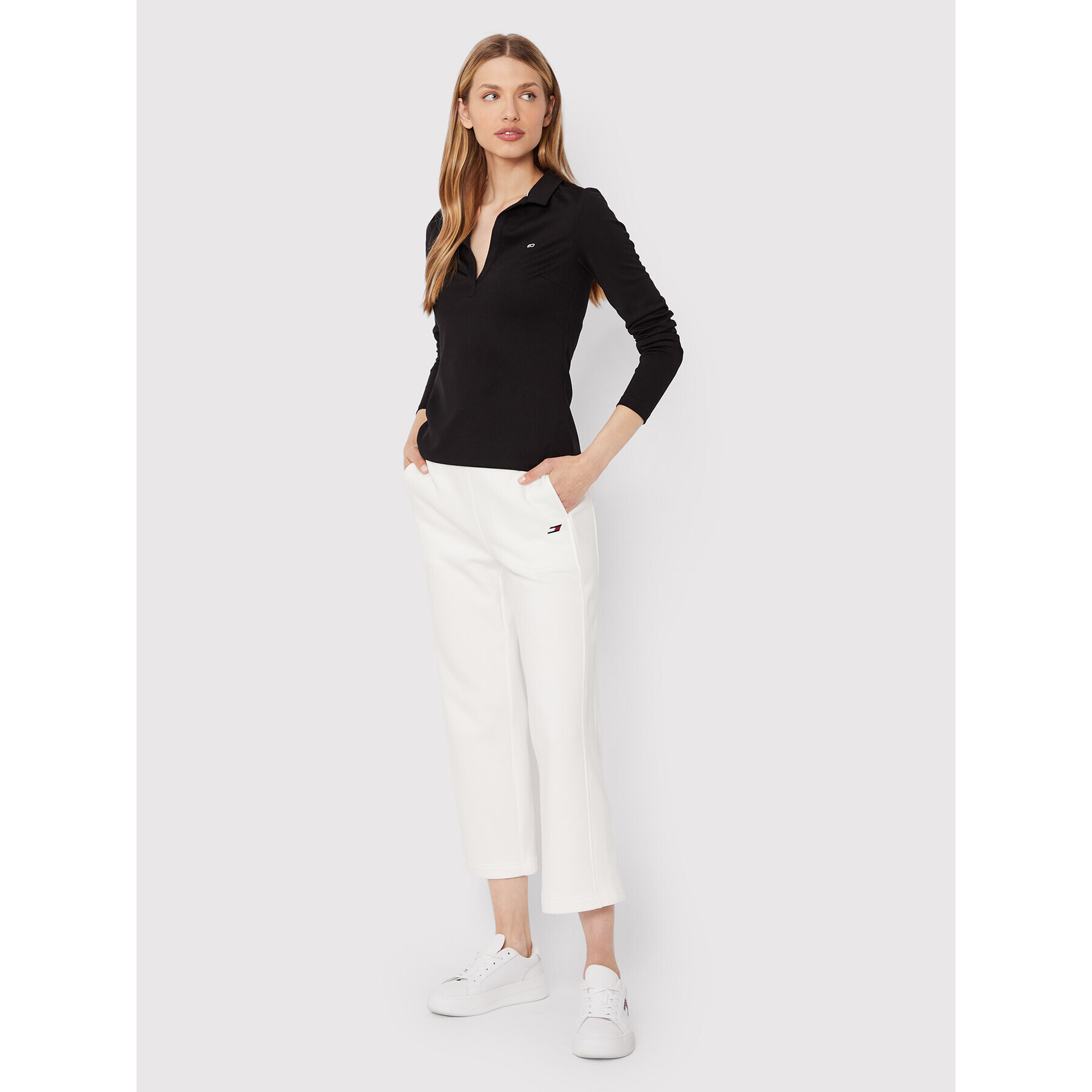 Tommy Hilfiger Долнище анцуг Terry Kick S10S101376 Бял Regular Fit - Pepit.bg