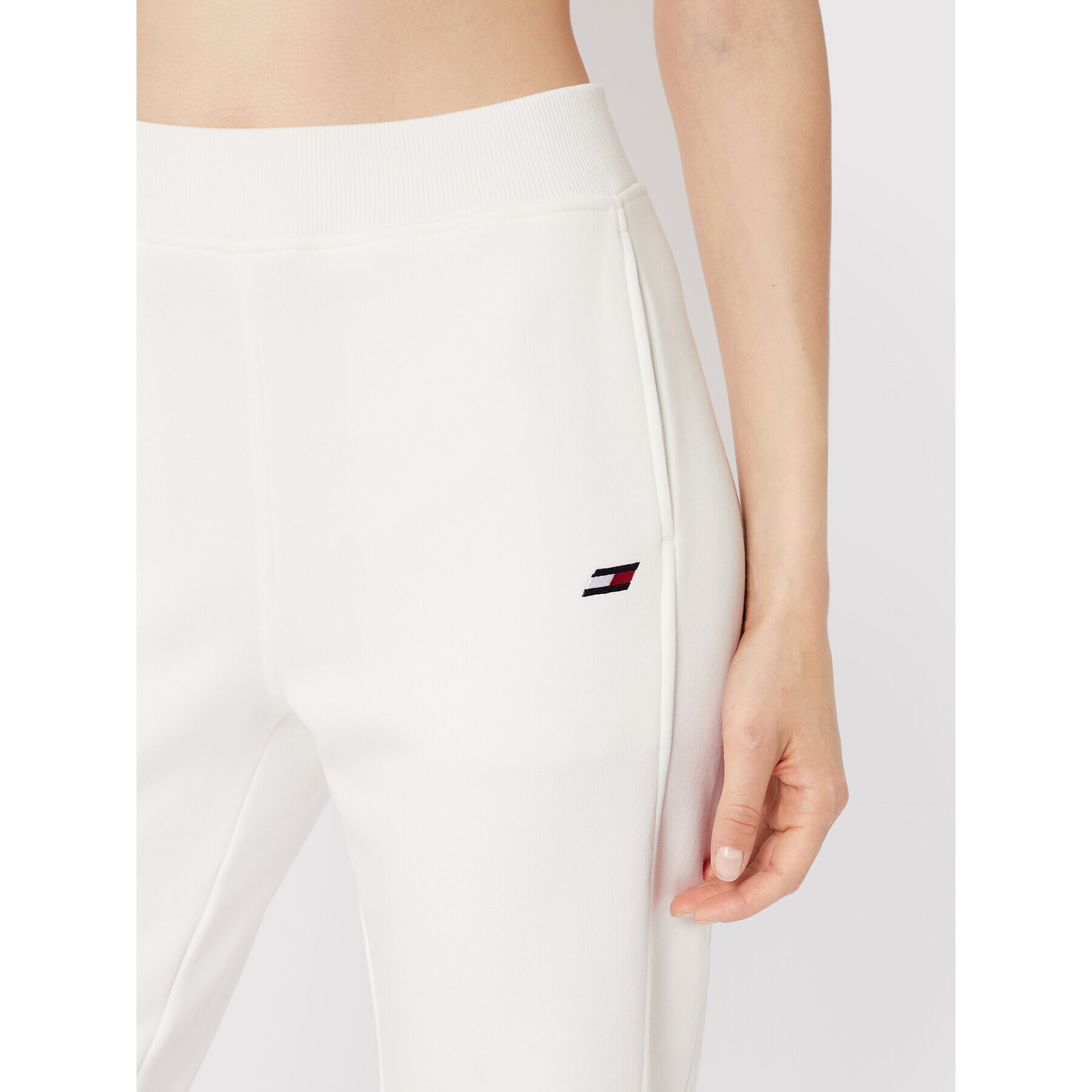 Tommy Hilfiger Долнище анцуг Terry Kick S10S101376 Бял Regular Fit - Pepit.bg