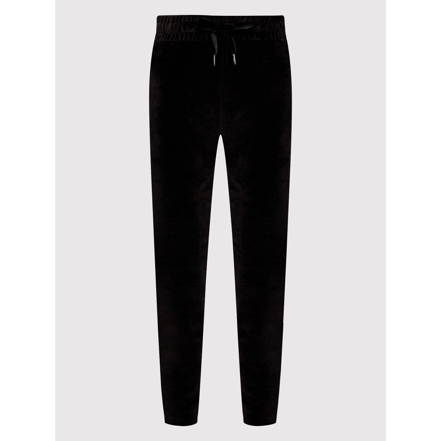 Tommy Hilfiger Долнище анцуг Velvet WW0WW33030 Черен Regular Fit - Pepit.bg