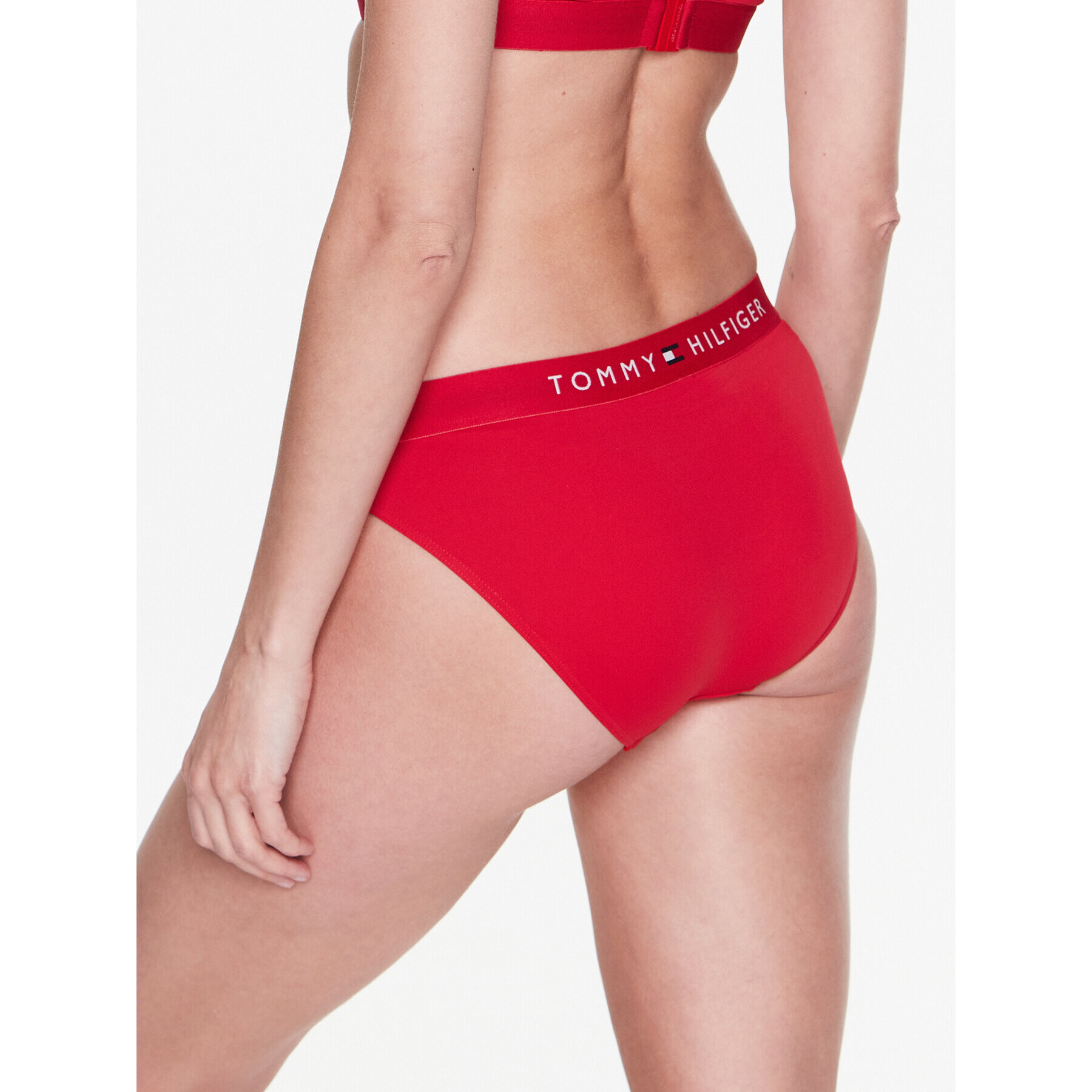 Tommy Hilfiger Долнище на бански UW0UW04120 Червен - Pepit.bg