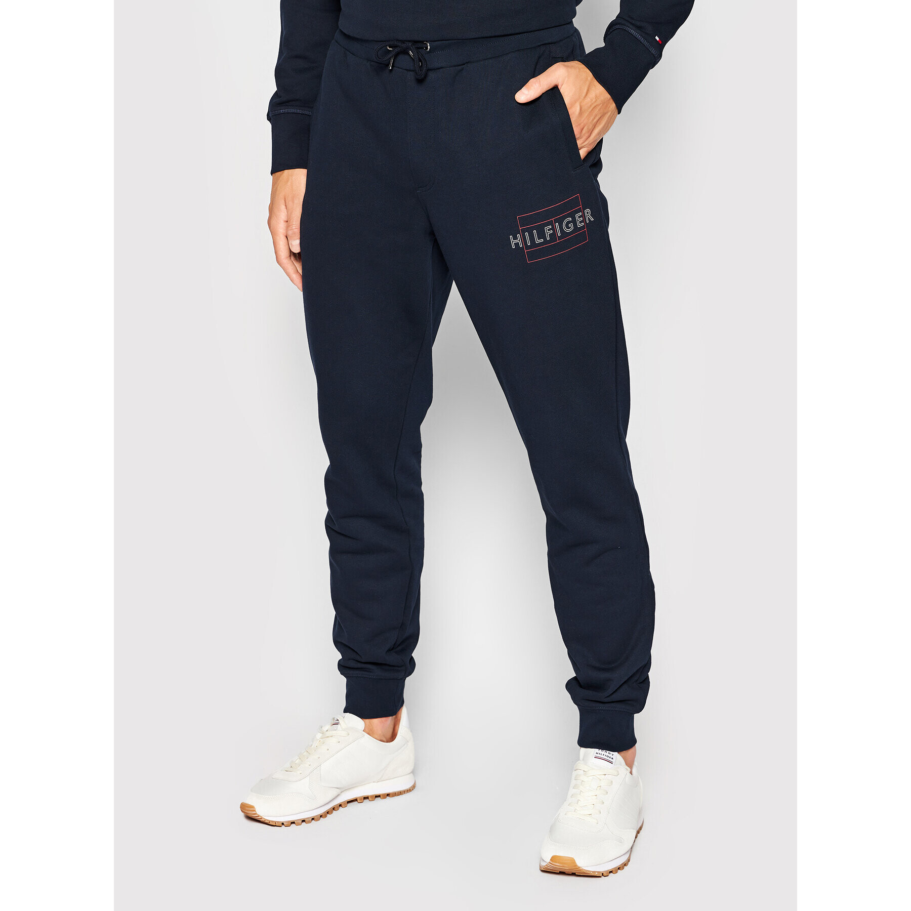 Tommy Hilfiger Долнище анцуг MW0MW25599 Тъмносин Regular Fit - Pepit.bg