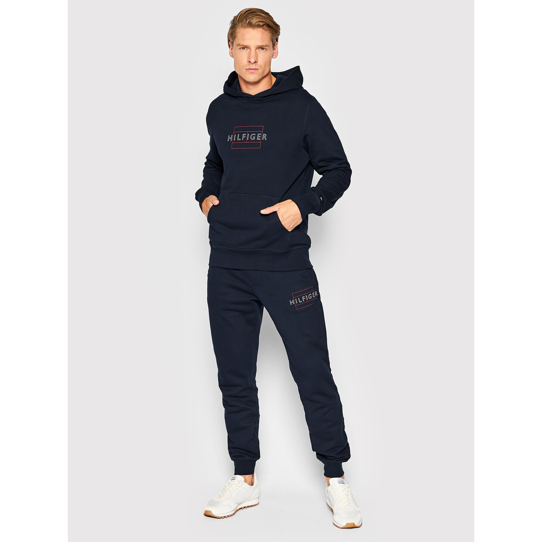 Tommy Hilfiger Долнище анцуг MW0MW25599 Тъмносин Regular Fit - Pepit.bg