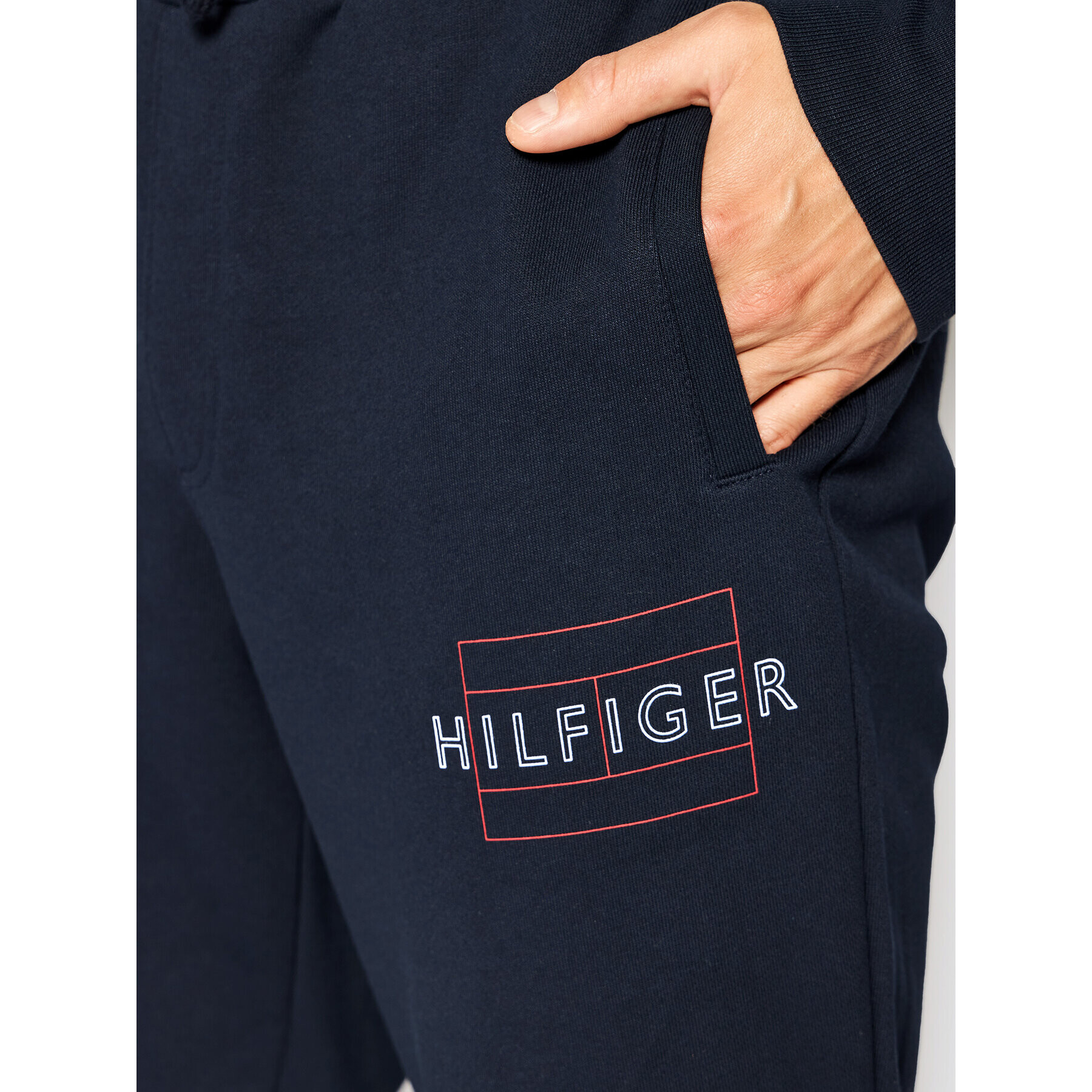 Tommy Hilfiger Долнище анцуг MW0MW25599 Тъмносин Regular Fit - Pepit.bg