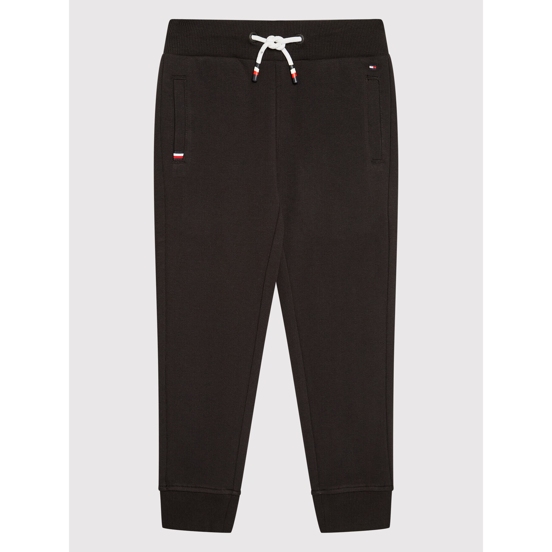 Tommy Hilfiger Долнище анцуг Rib Inside KB0KB06906 M Черен Regular Fit - Pepit.bg