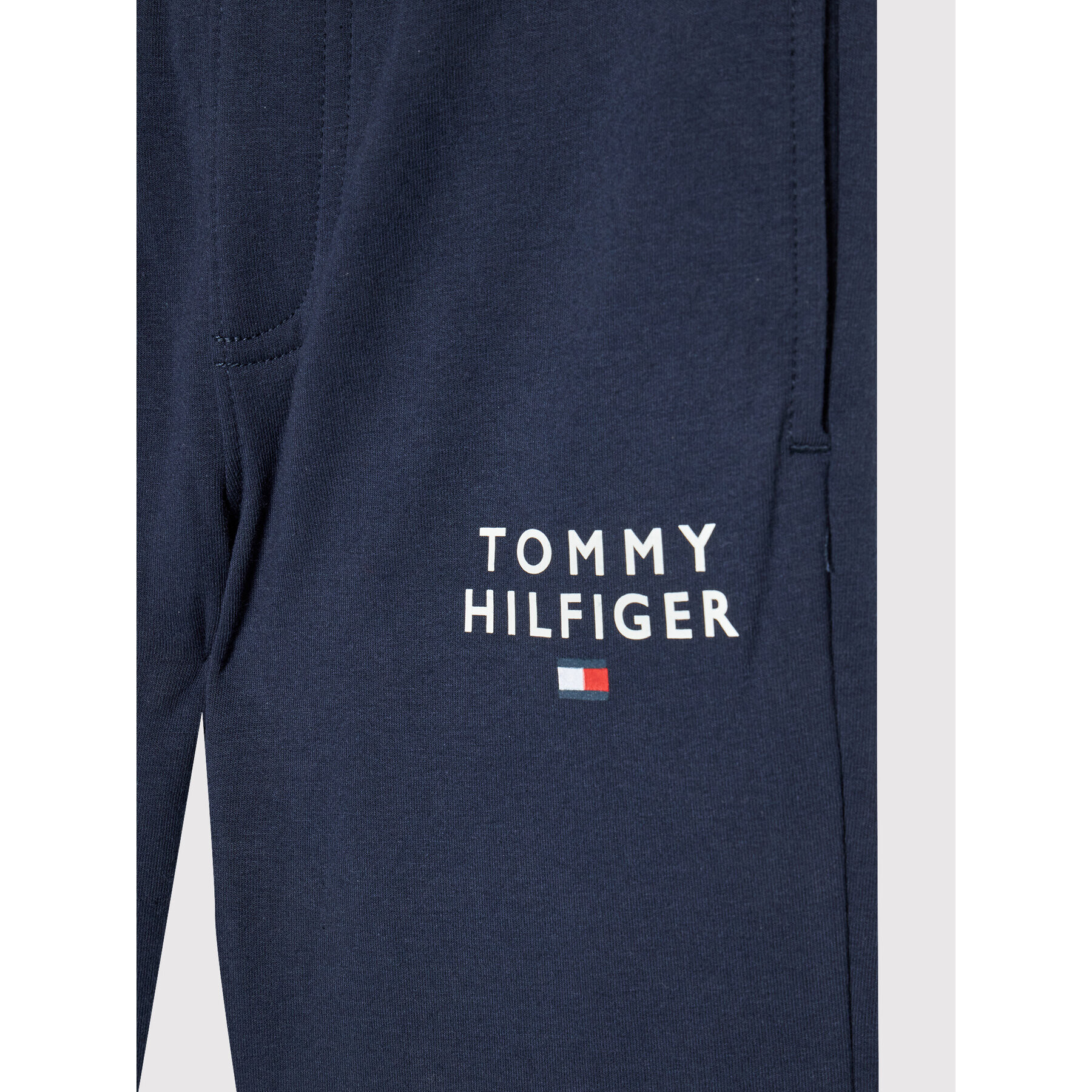 Tommy Hilfiger Долнище анцуг Tommy Flag KB0KB06911 D Тъмносин Regular Fit - Pepit.bg