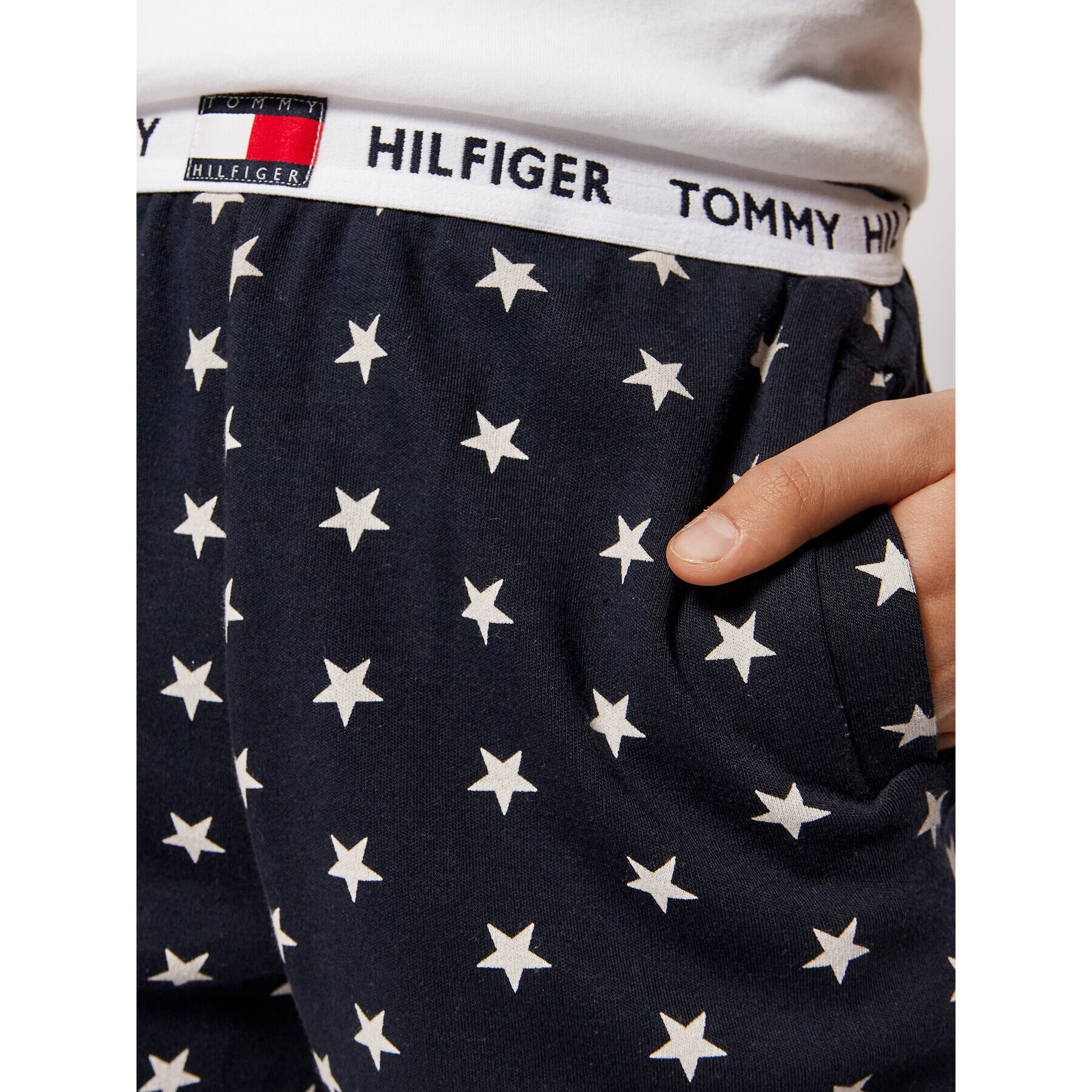 Tommy Hilfiger Долнище анцуг Track Lwk Star UB0UB00377 Тъмносин Regular Fit - Pepit.bg