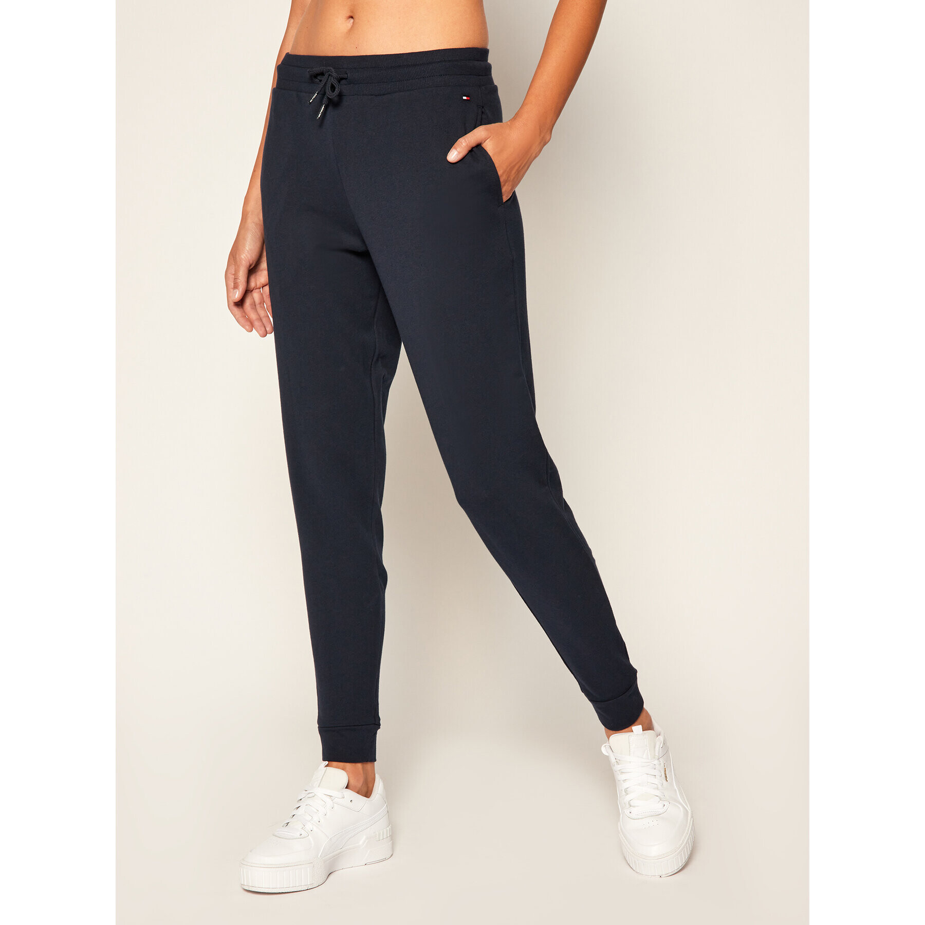 Tommy Hilfiger Долнище анцуг Track UW0UW01924 Тъмносин Regular Fit - Pepit.bg