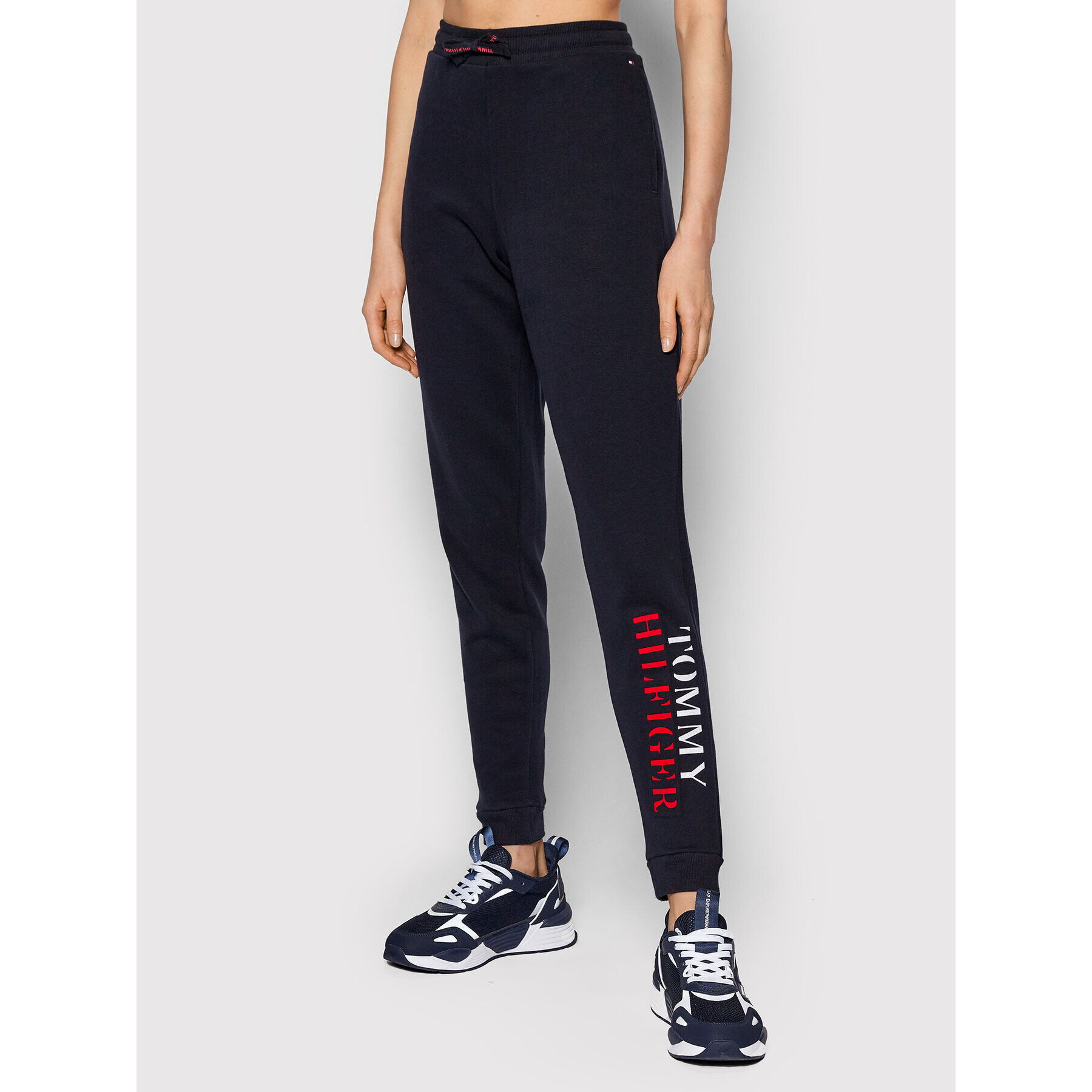Tommy Hilfiger Долнище анцуг Track UW0UW03221 Тъмносин Regular Fit - Pepit.bg