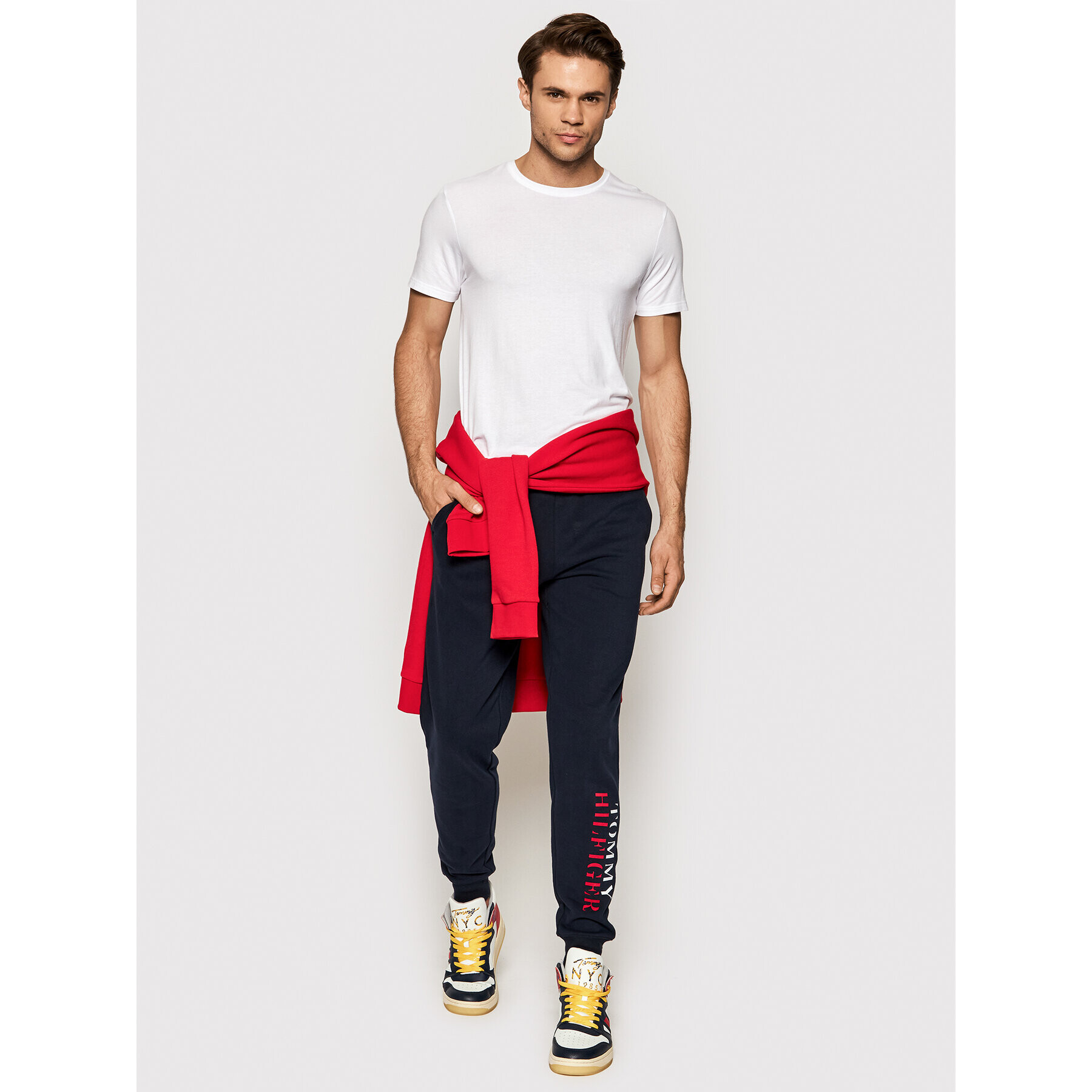 Tommy Hilfiger Долнище анцуг UM0UM02360 Тъмносин Slim Fit - Pepit.bg