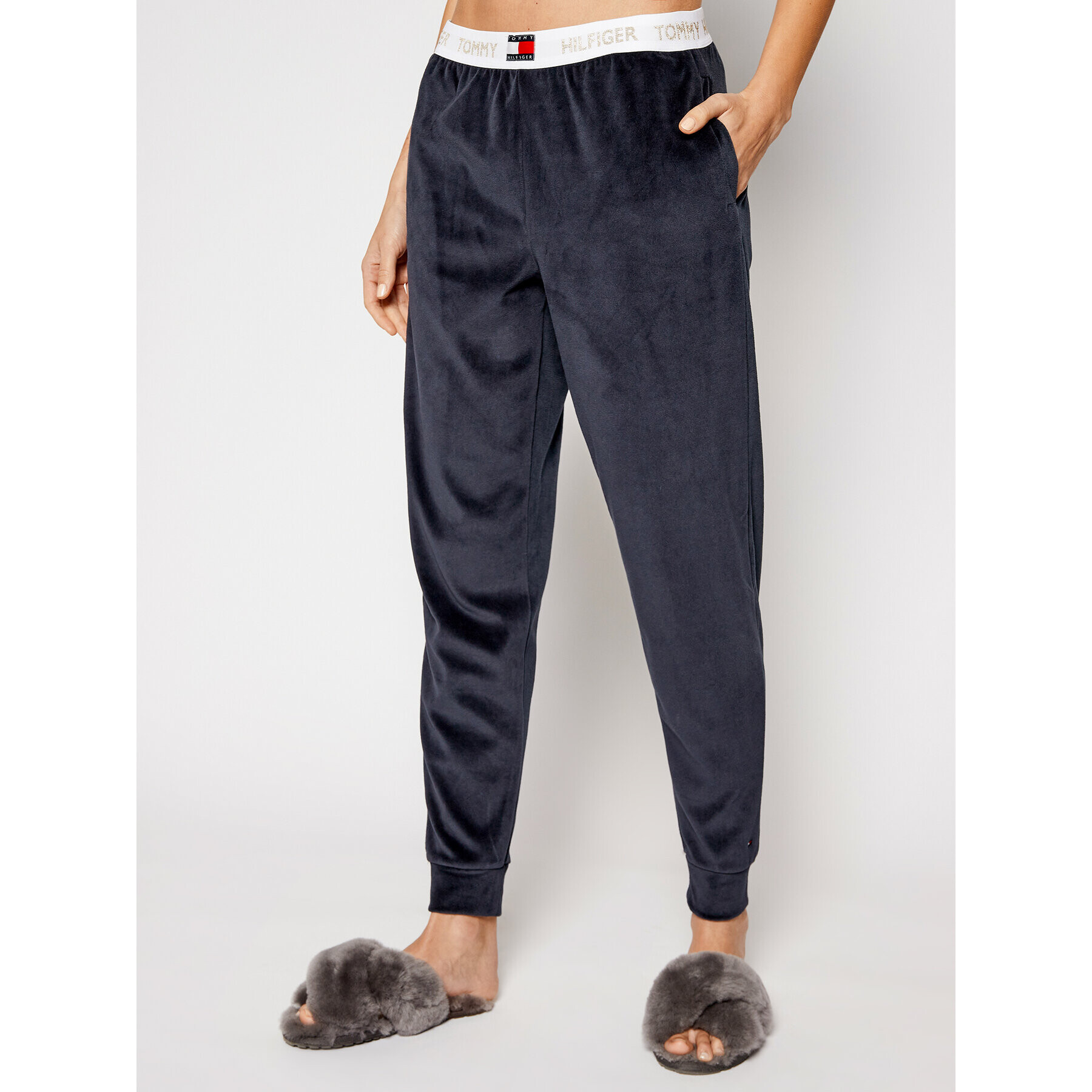 Tommy Hilfiger Долнище анцуг UW0UW02547 Тъмносин Regular Fit - Pepit.bg
