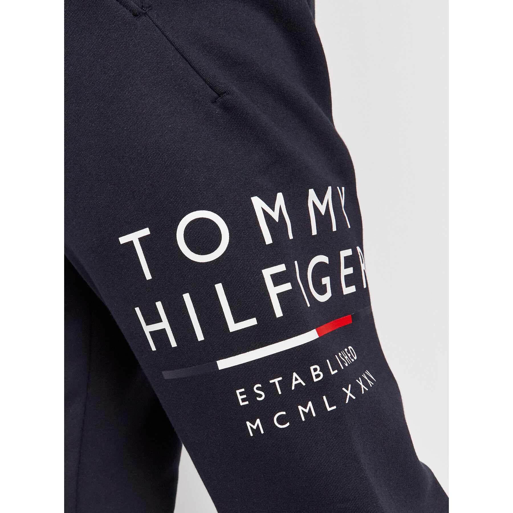 Tommy Hilfiger Долнище анцуг Wrap Around Graphic MW0MW20120 Тъмносин Regular Fit - Pepit.bg