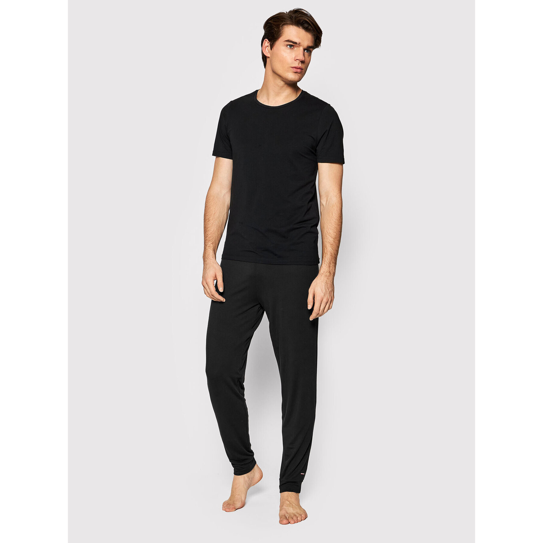Tommy Hilfiger Долнище на пижама UM0UM02358 Черен Regular Fit - Pepit.bg
