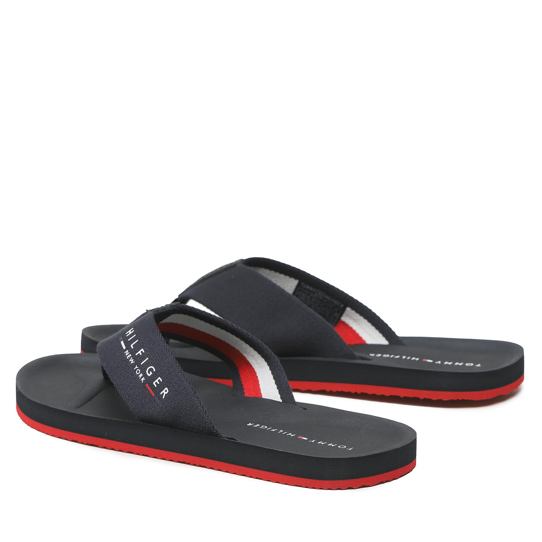 Tommy Hilfiger Джапанки City Beach Sandal Mens FM0FM04408 Тъмносин - Pepit.bg