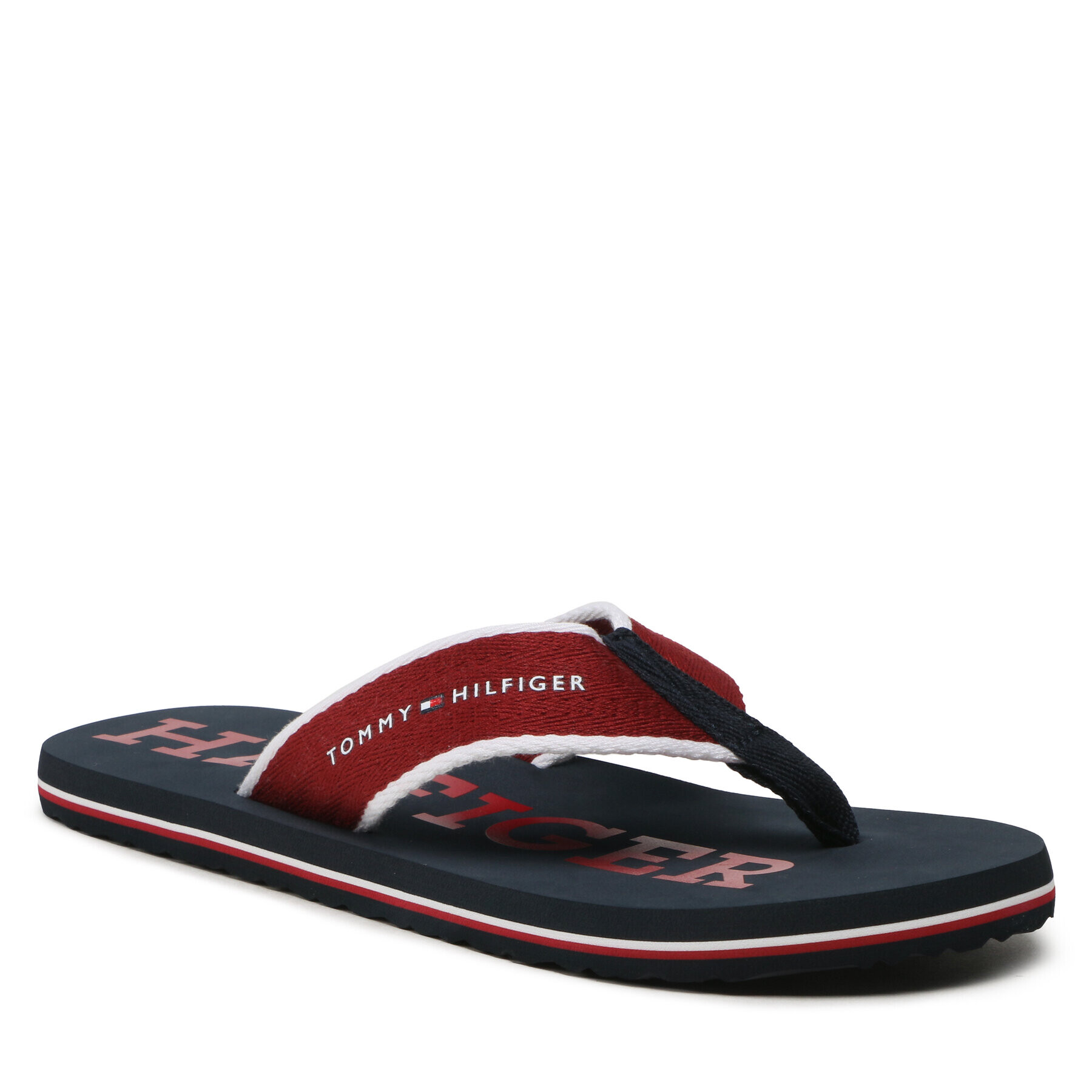 Tommy Hilfiger Джапанки Classic Hilfiger Beach Sandal FM0FM04617 Бордо - Pepit.bg