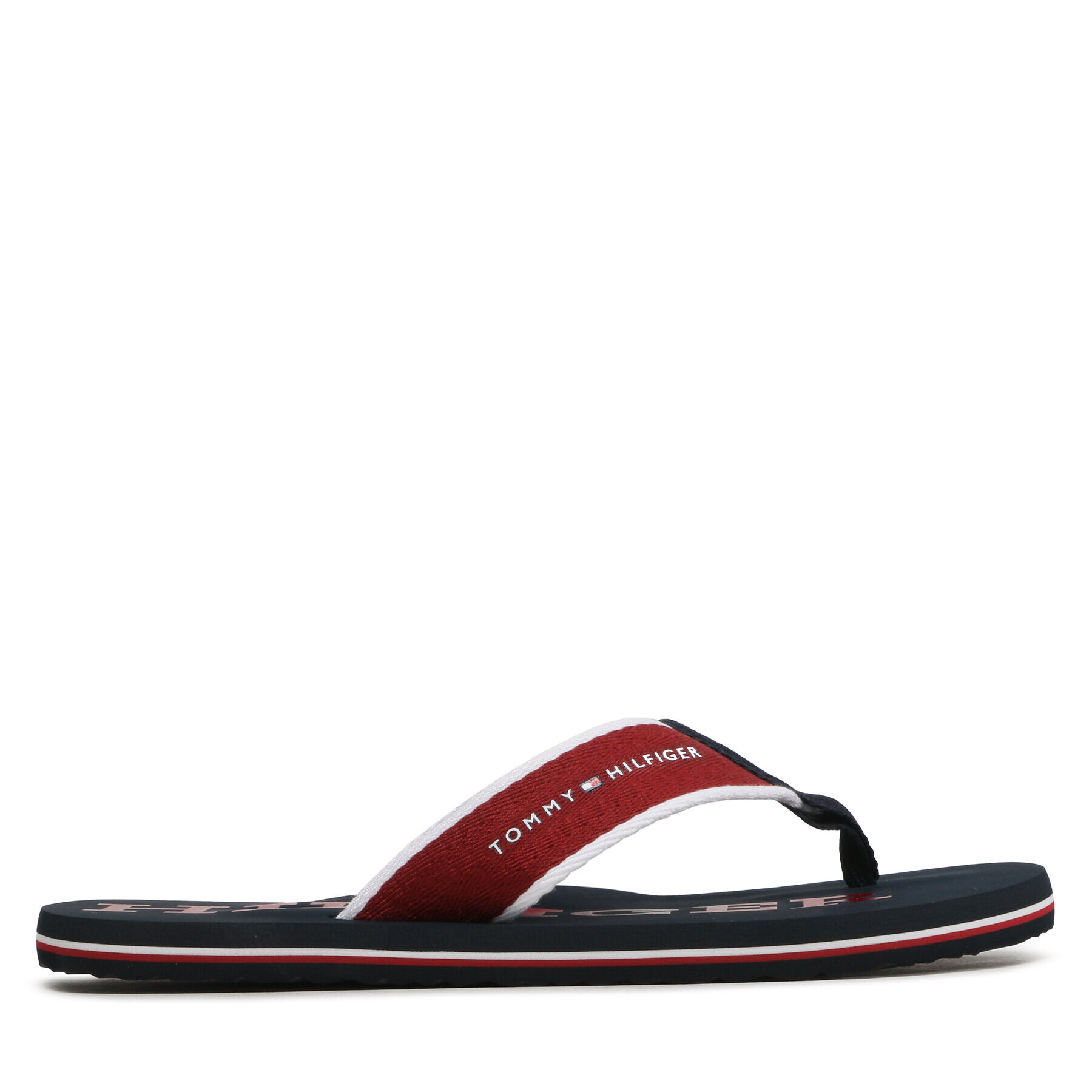 Tommy Hilfiger Джапанки Classic Hilfiger Beach Sandal FM0FM04617 Бордо - Pepit.bg