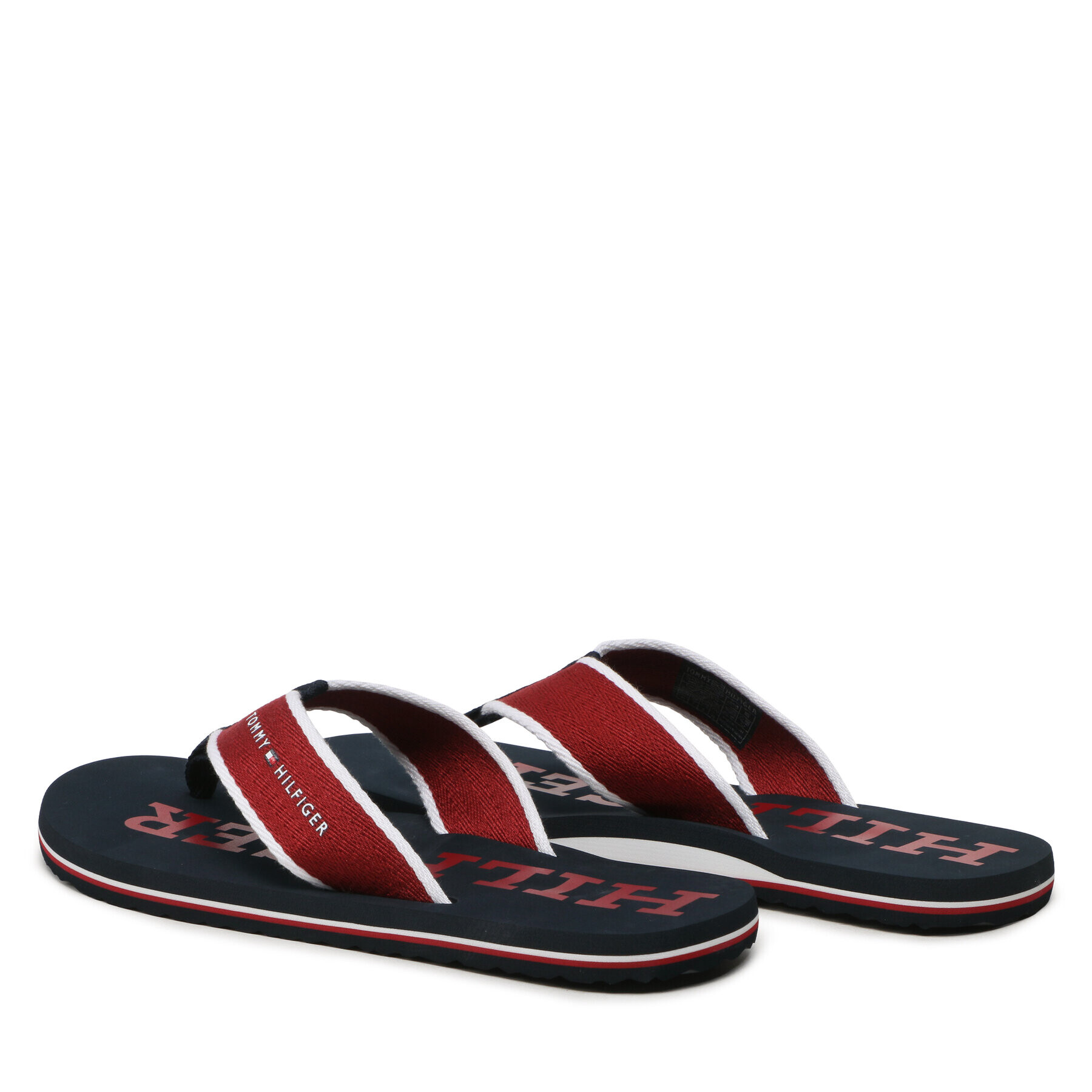 Tommy Hilfiger Джапанки Classic Hilfiger Beach Sandal FM0FM04617 Бордо - Pepit.bg