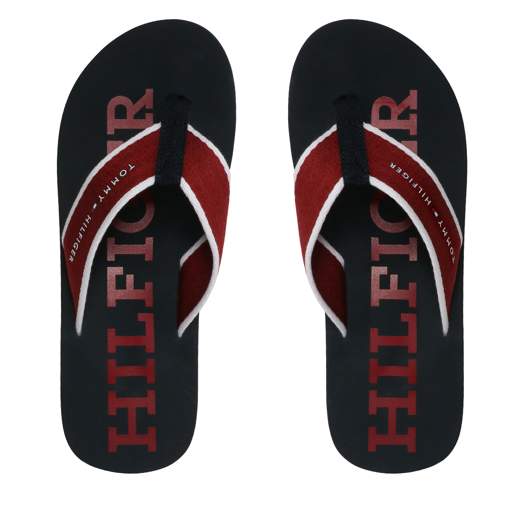 Tommy Hilfiger Джапанки Classic Hilfiger Beach Sandal FM0FM04617 Бордо - Pepit.bg