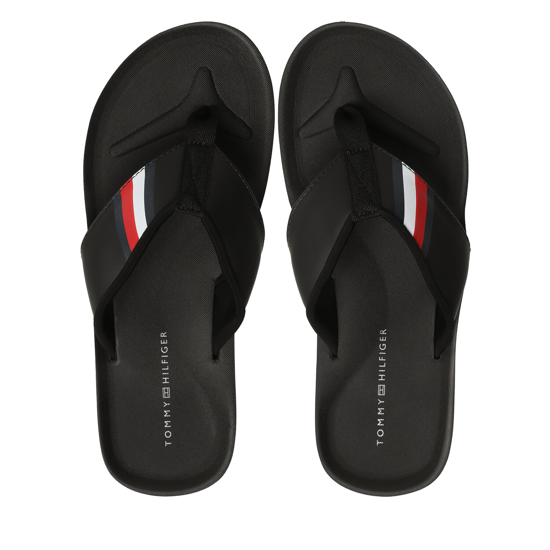 Tommy Hilfiger Джапанки Comfortable Padded Beach Sandal FM0FM04473 Черен - Pepit.bg