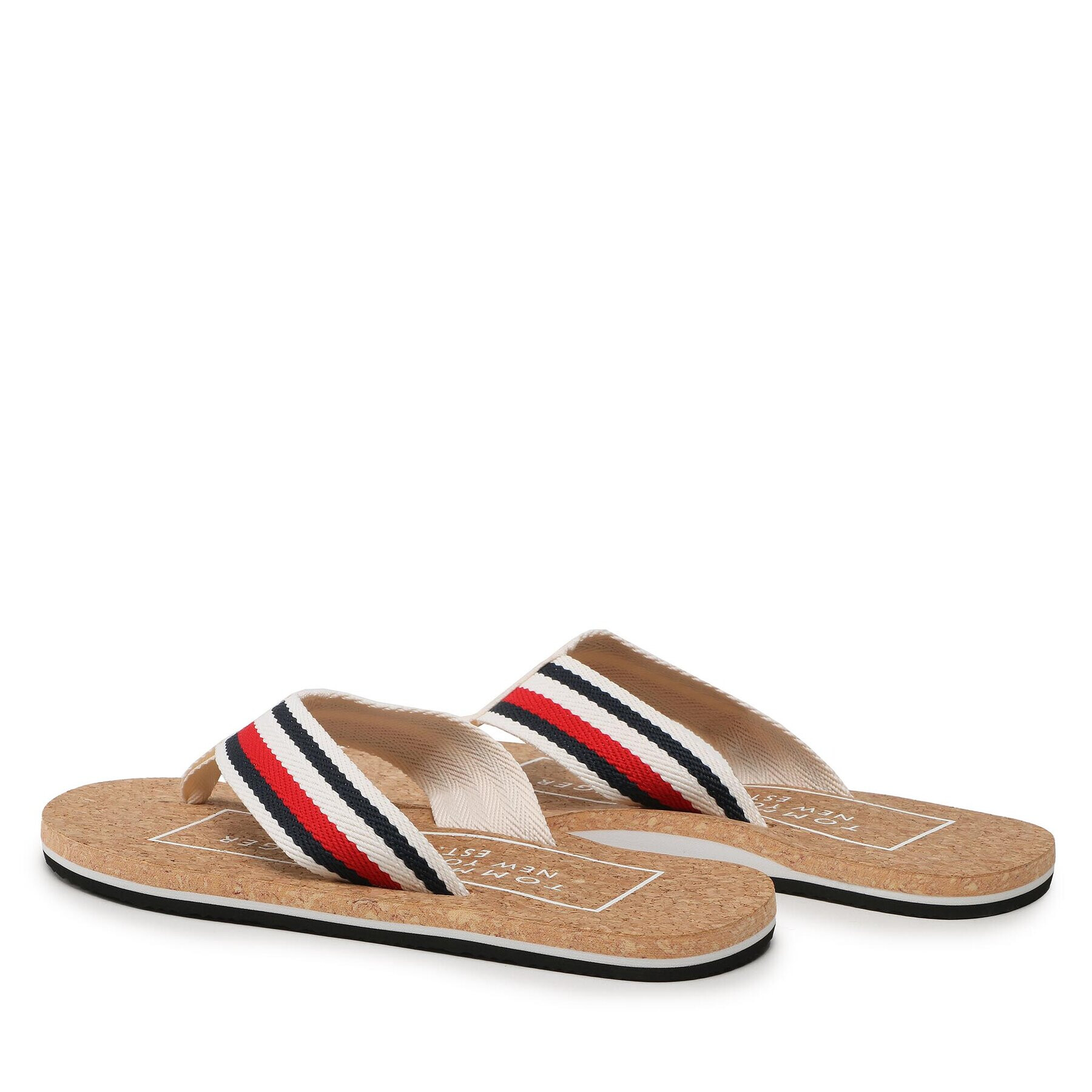 Tommy Hilfiger Джапанки Cork Beach Sandal FM0FM04475 Бежов - Pepit.bg