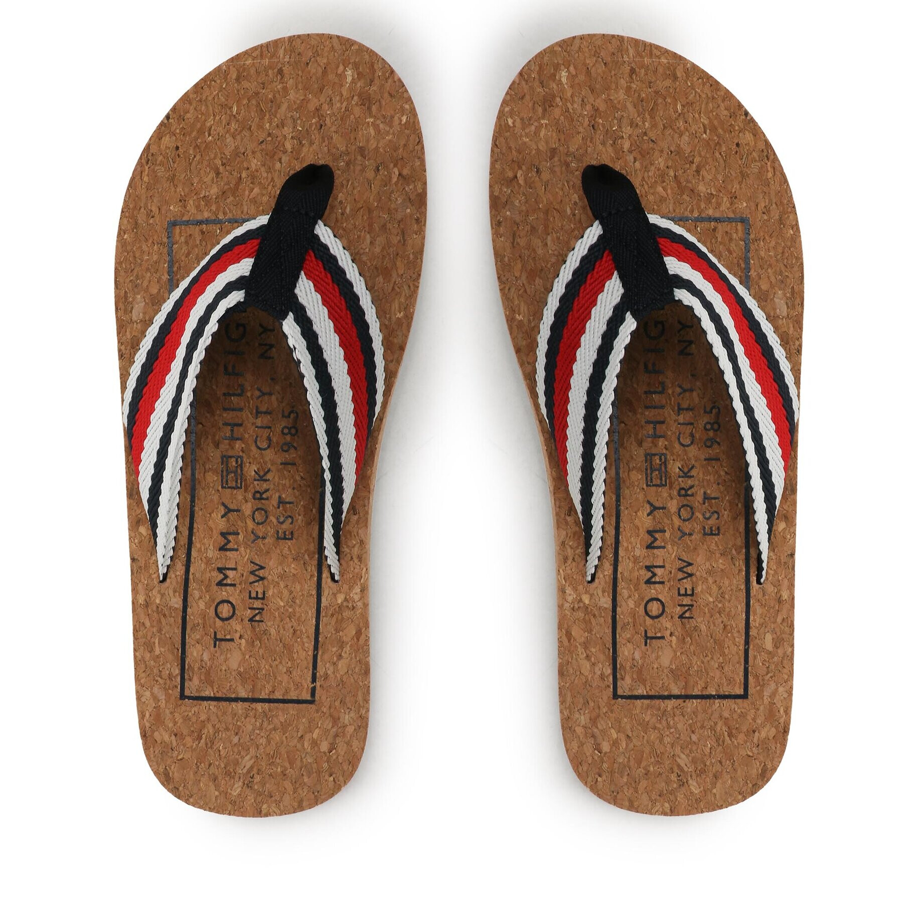 Tommy Hilfiger Джапанки Cork Beach Sandal FM0FM04475 Цветен - Pepit.bg