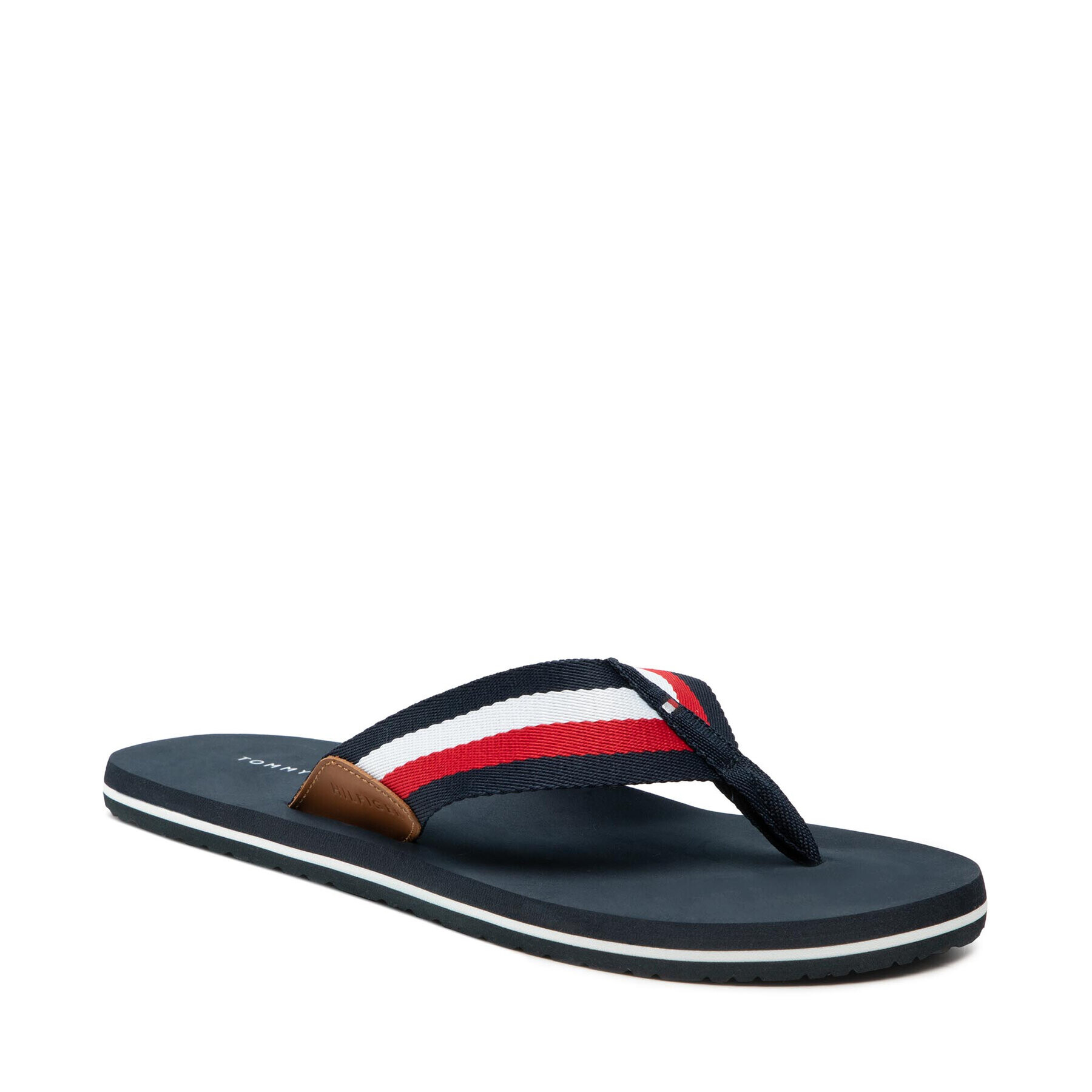 Tommy Hilfiger Джапанки Corporate Hilfiger Beach Sandal FM0FM03380 Тъмносин - Pepit.bg